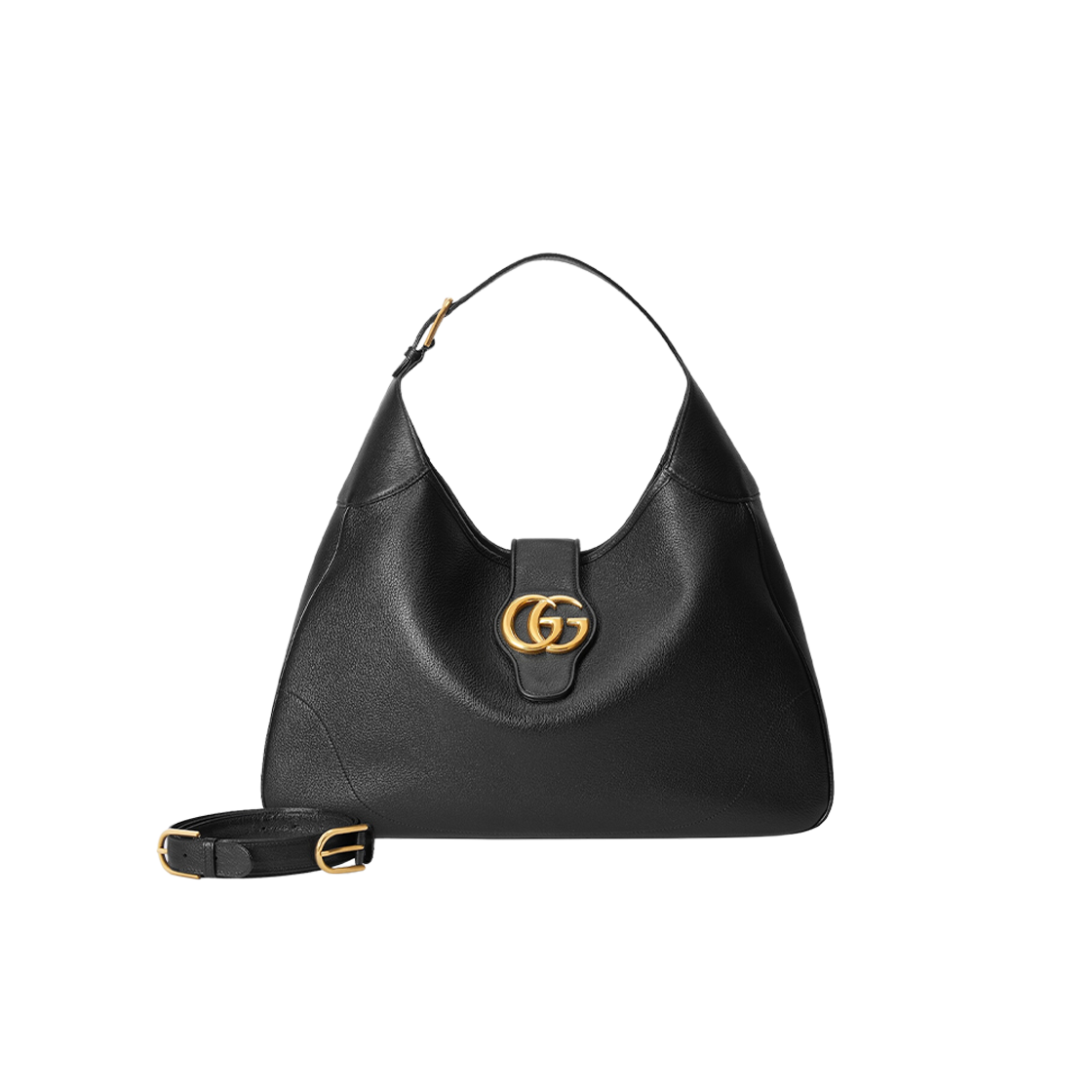 Gucci Aphrodite Large Shoulder Bag Black Leather 상세 이미지 3