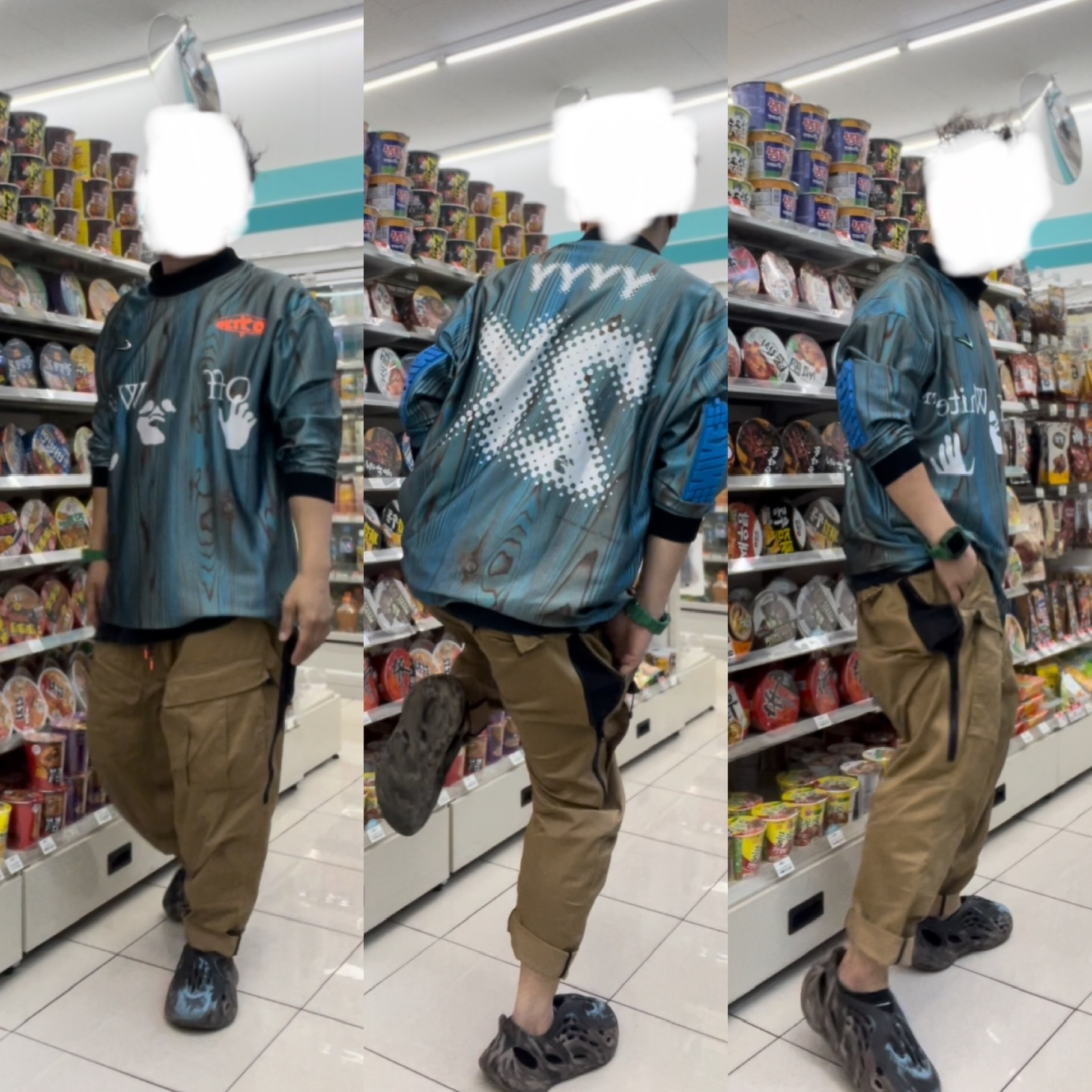 Nike x Off-White NRG Jersey Imperial Blue - Asia 착용 스타일 - 1
