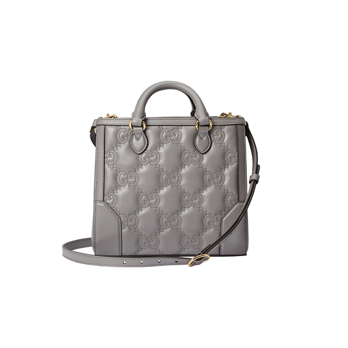 Gucci GG Matelasse Mini Top Handle Bag Dusty Grey Leather 상세 이미지 4