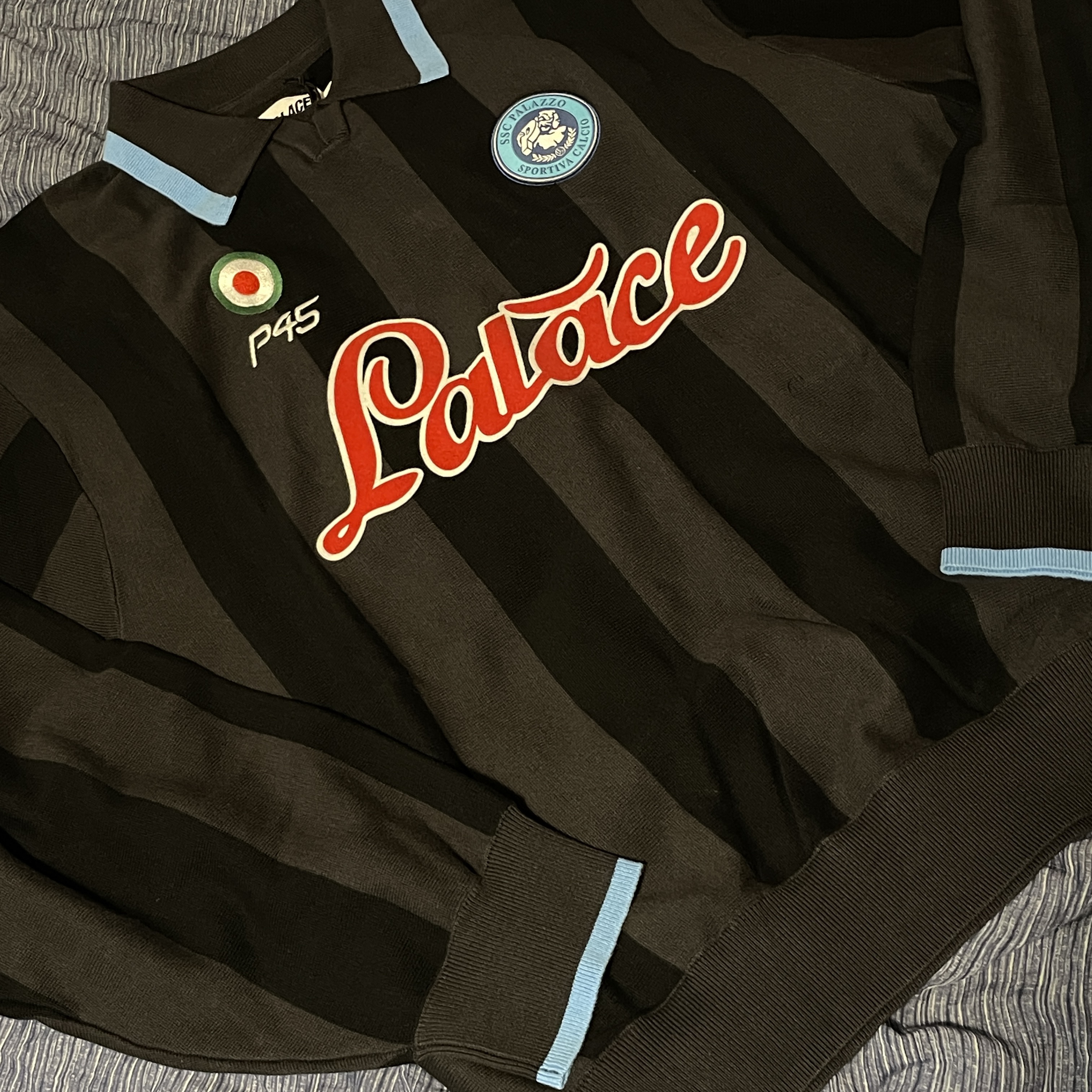 Palace Vesuvio Knit Black - 23FW 착용 스타일 - 1
