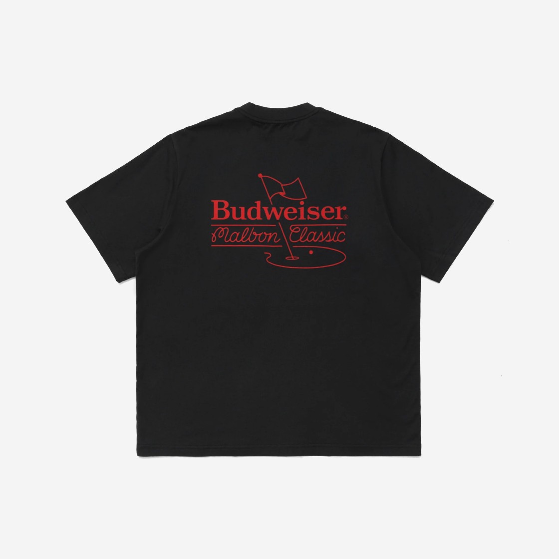 Malbon x Budweiser Classic Pocket T-Shirt Black 상세 이미지 2