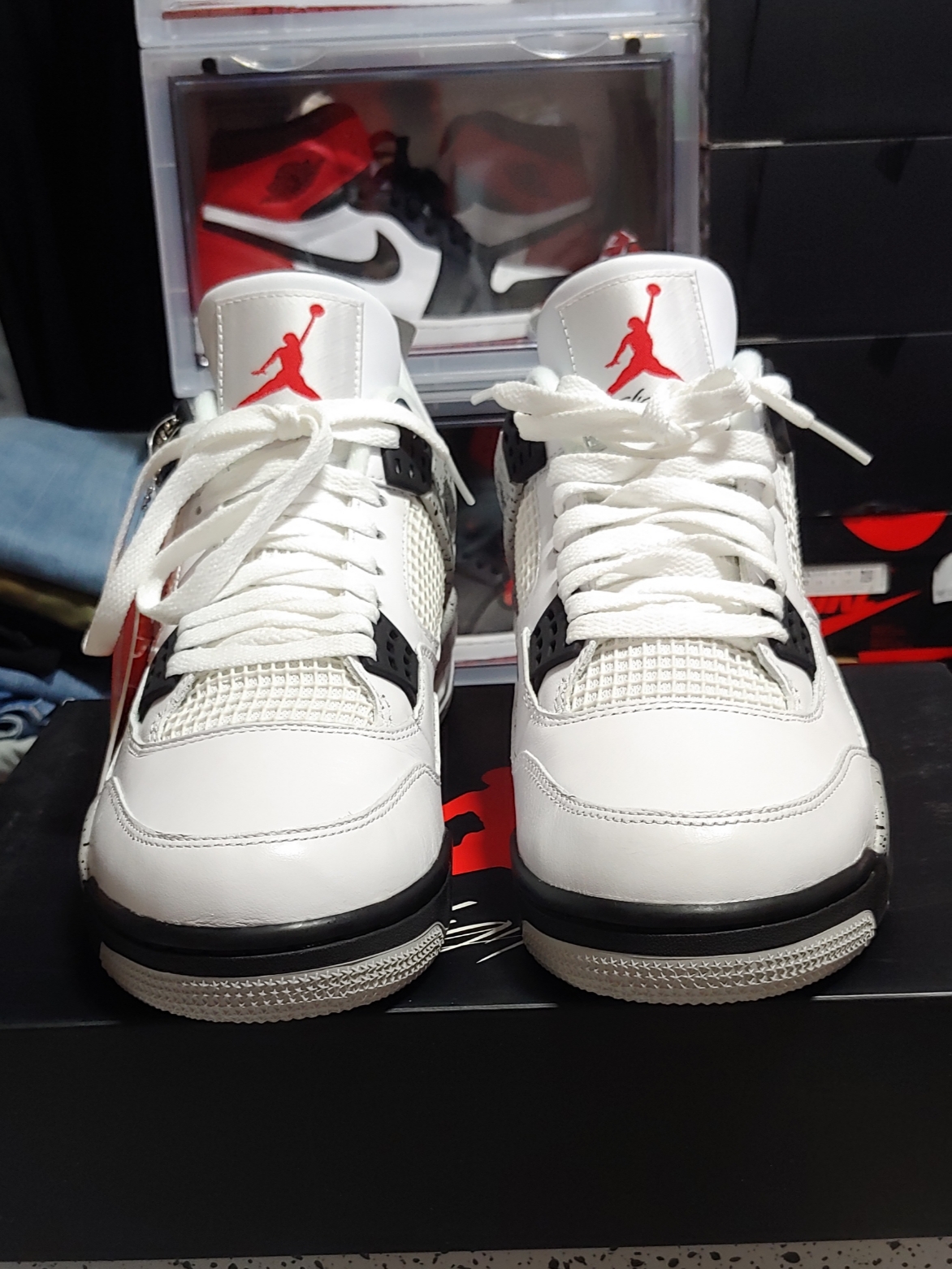 Jordan 4 Retro OG White Cement 2016 착용 스타일 - 1