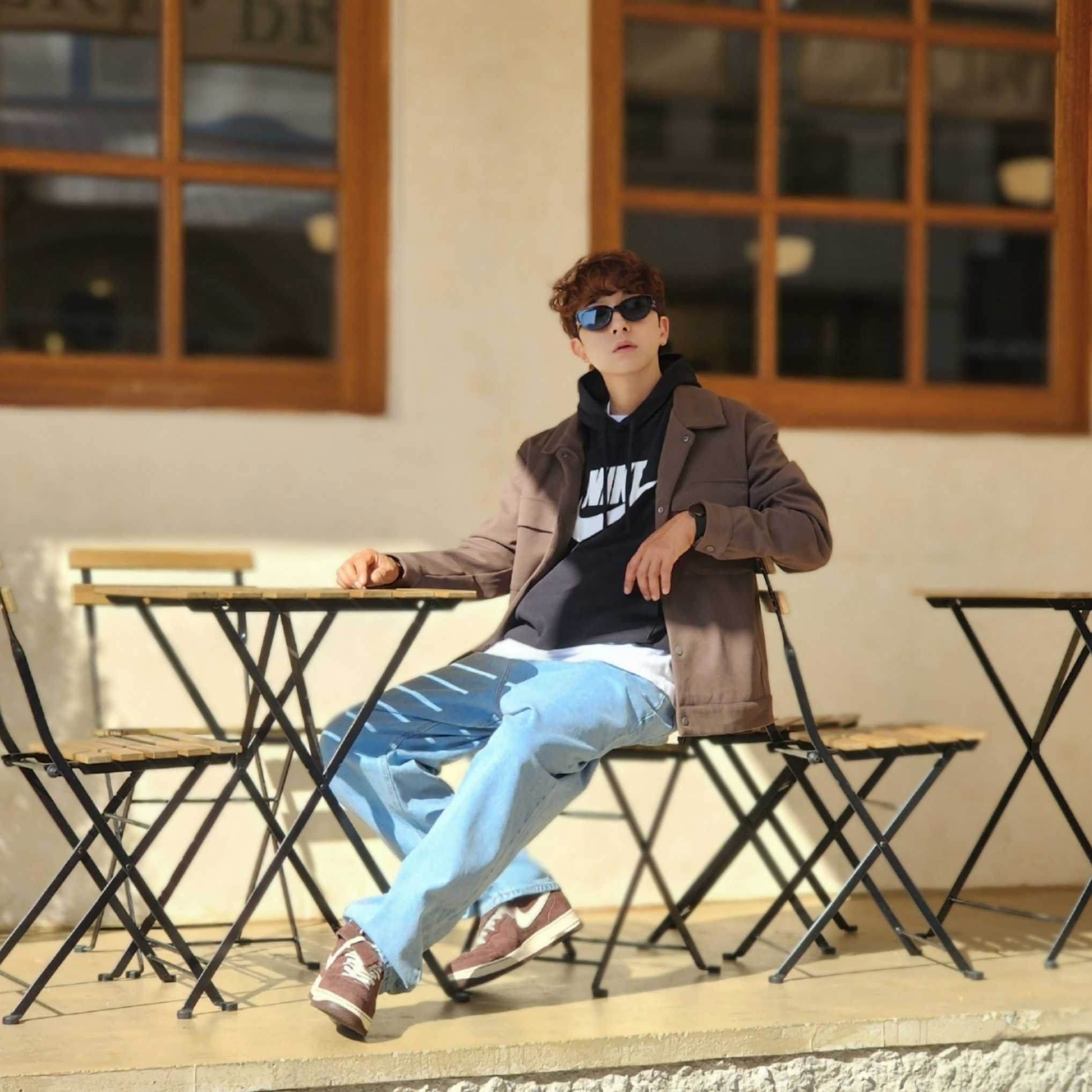 Nike NSW Club Fleece Graphic Pullover Hoodie black - Asia, Nike NSW Club Fleece Graphic Pullover Hoodie Black - US/EU 착용 스타일 - 1