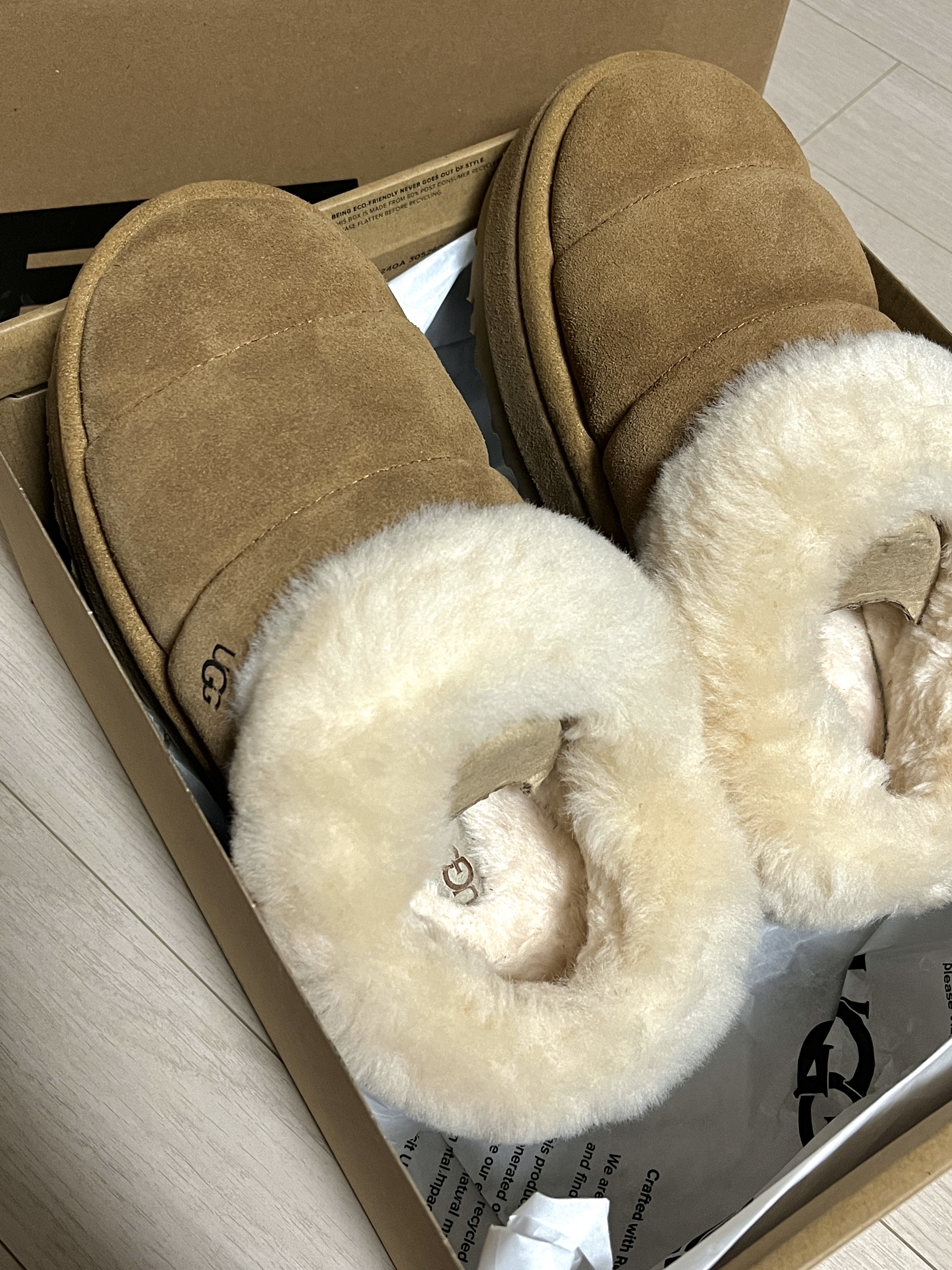 (W) UGG Tazzlita Chestnut 착용 스타일 - 1