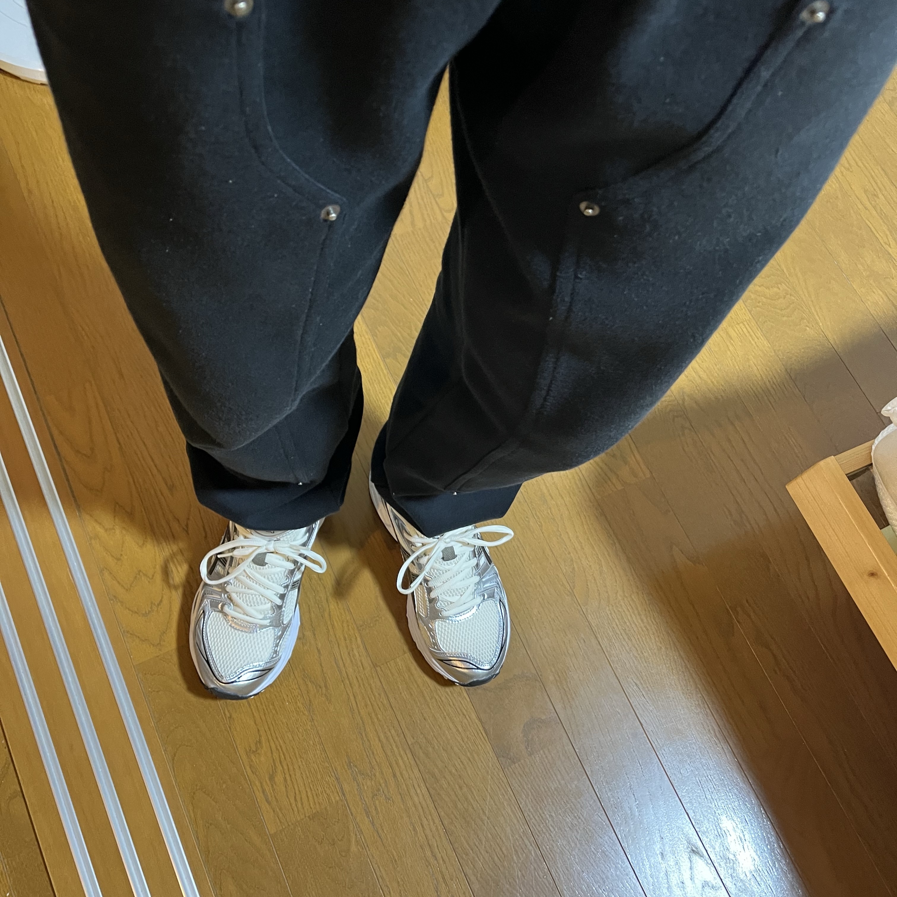 Asics Gel-Kayano 14 Cream Black 착용 스타일 - 2
