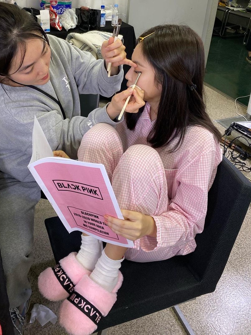 (W) Sleepy Jones Marina Pajama Set Pink End on End, Tekla x Birkenstock Sleeping Shirt Mauve Stripes 착용 스타일 - 2