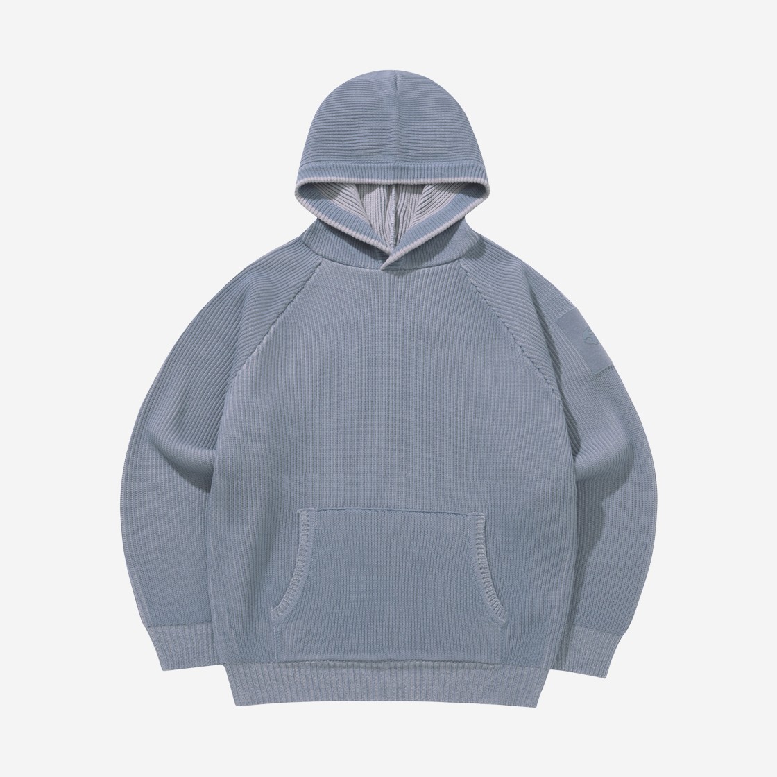 Sansan Gear Hooded Knit Sky Blue - 23FW 상세 이미지 1