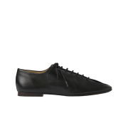 (W) Lemaire Souris Flat Classic Derbies Shiny Nappa Leather Black