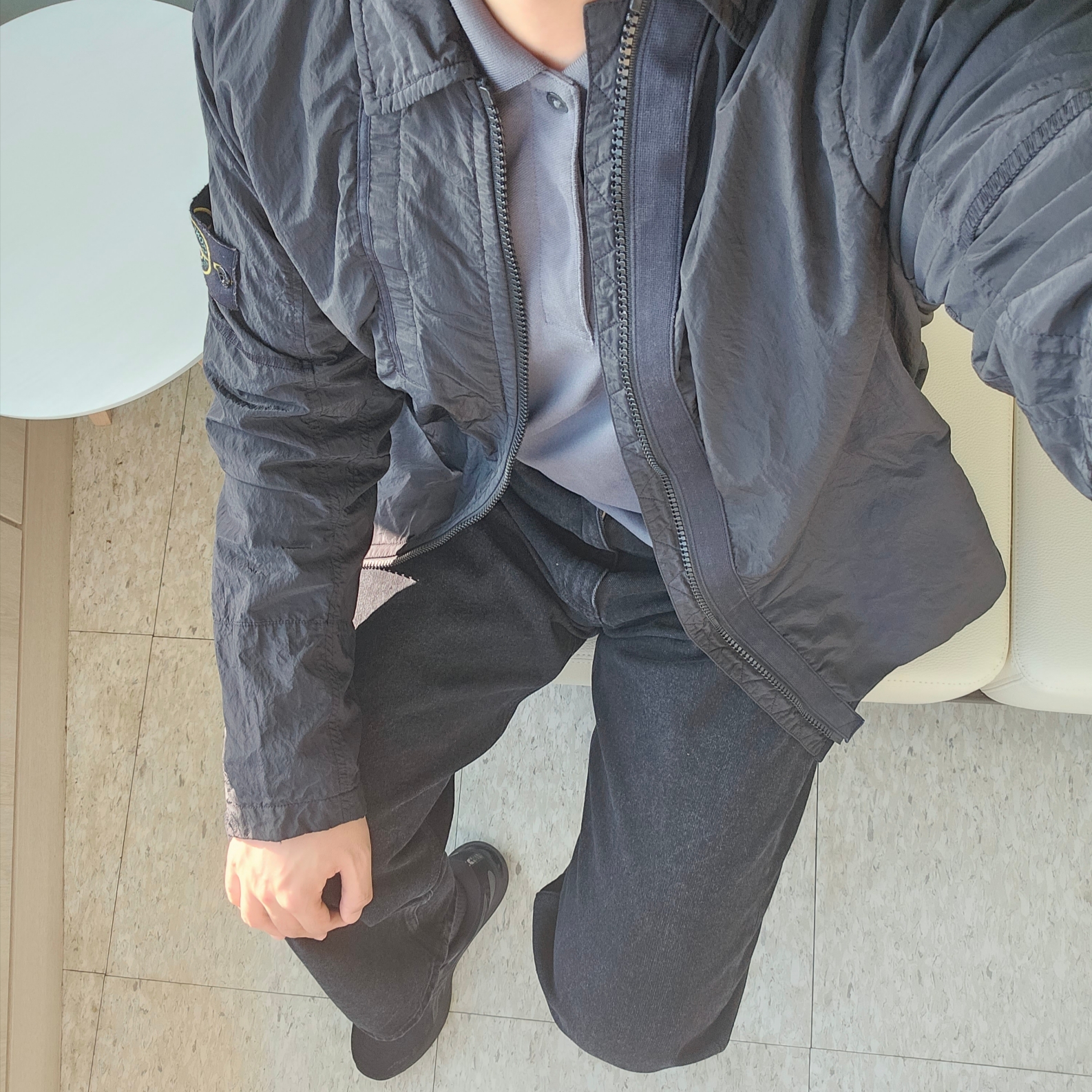 Stone Island 10610 Over Shirt Black - 23FW 착용 스타일 - 2