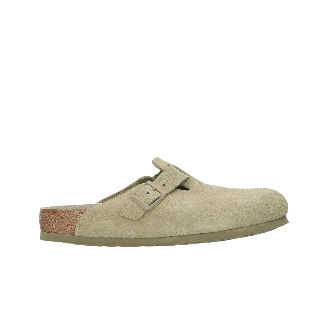 버켄스탁 보스턴 소프트 풋베드 스웨이드 레더 페이디드 카키 - 레귤러(Birkenstock Boston Soft Footbed Suede Leather Faded Khaki - Regular)