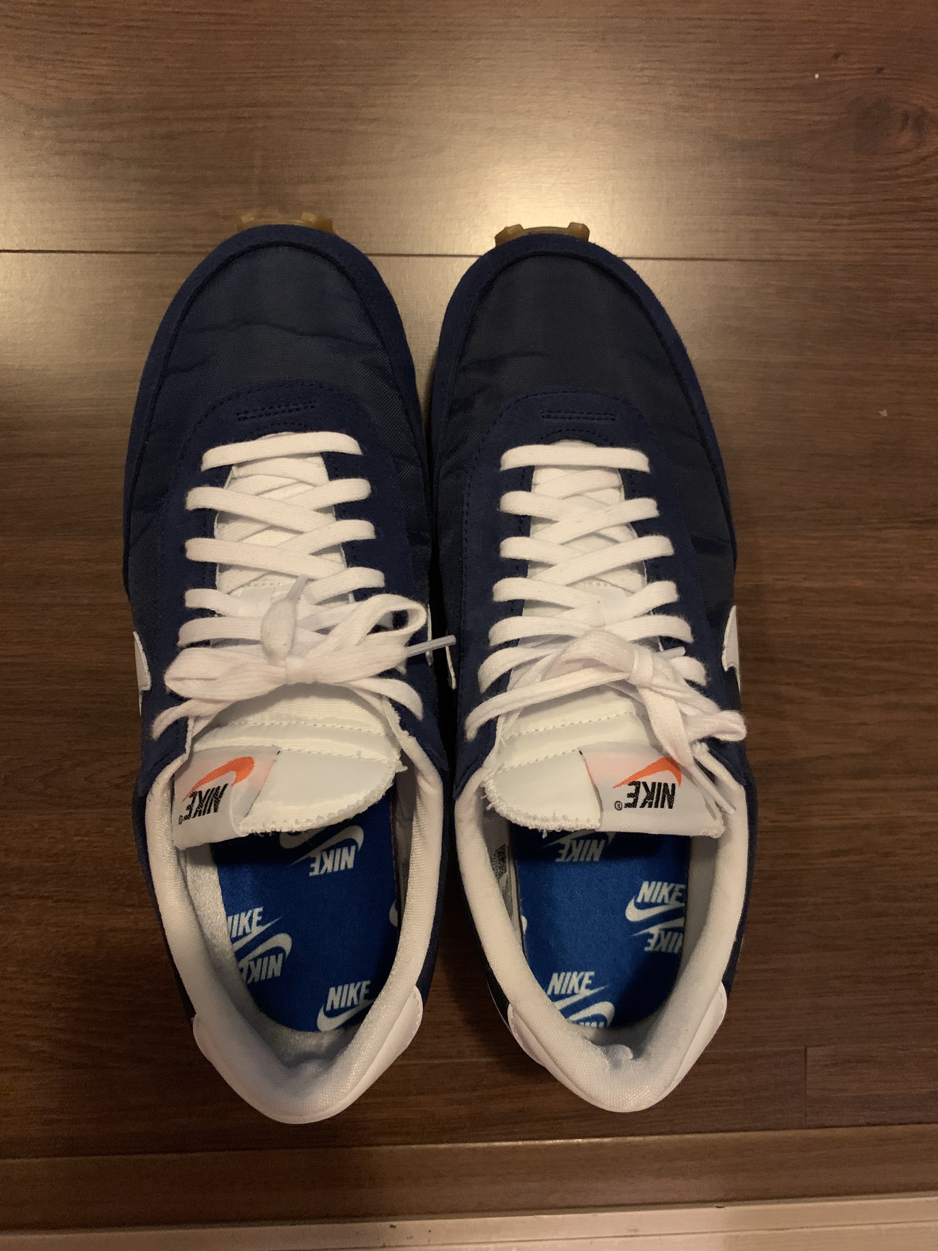 (W) Nike Daybreak Midnight Navy 착용 스타일