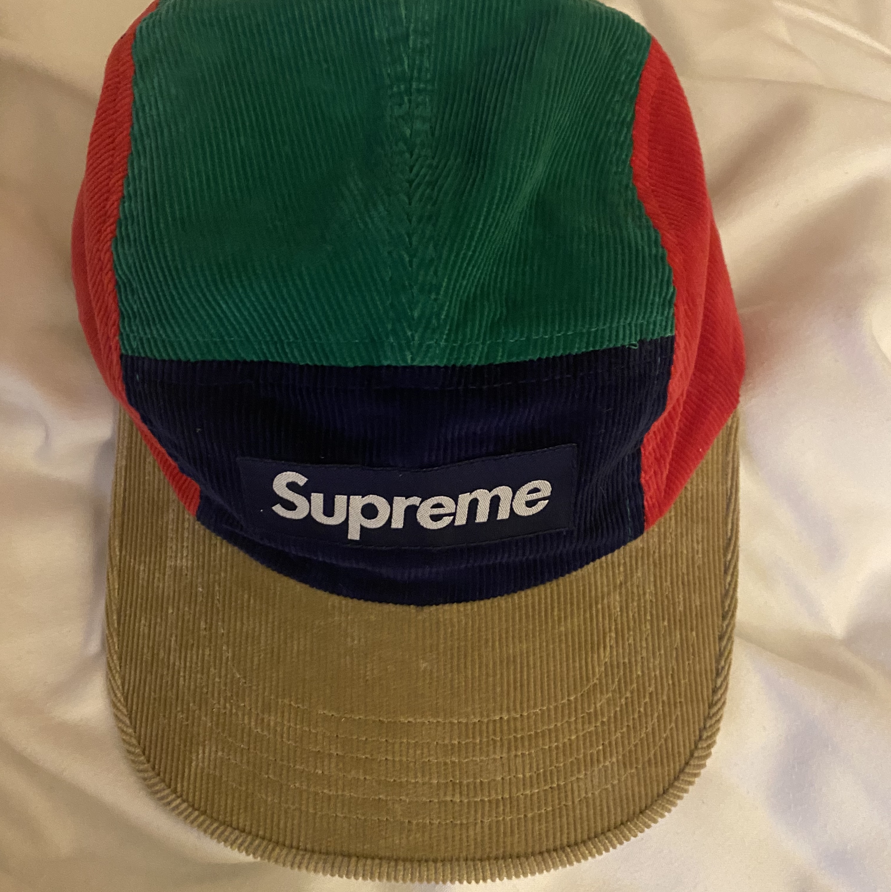 Supreme Corduroy Camp Cap Multicolor - 23FW 착용 스타일