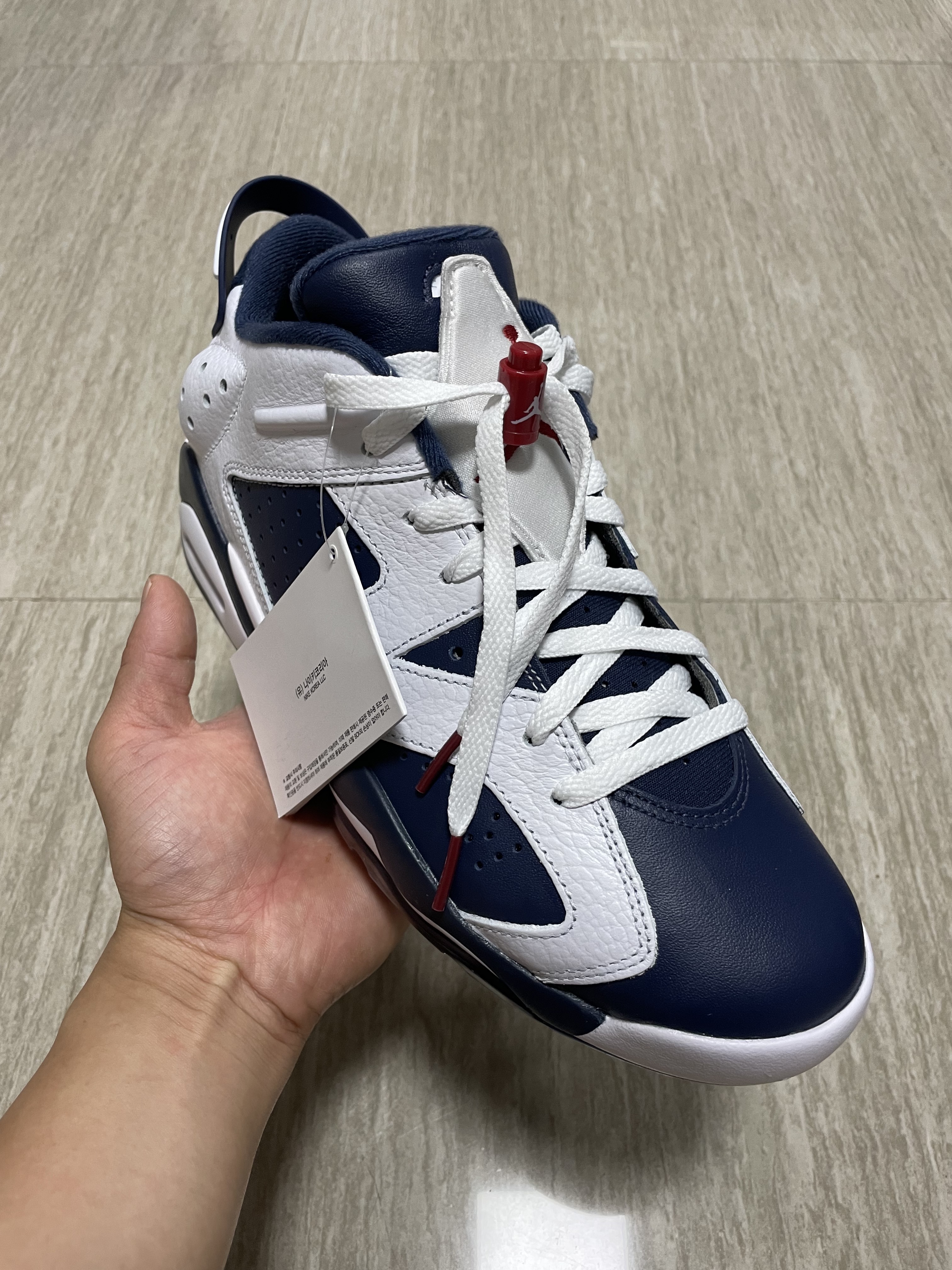 Jordan 6 Retro Low Golf White Infrared 23 착용 스타일 - 1