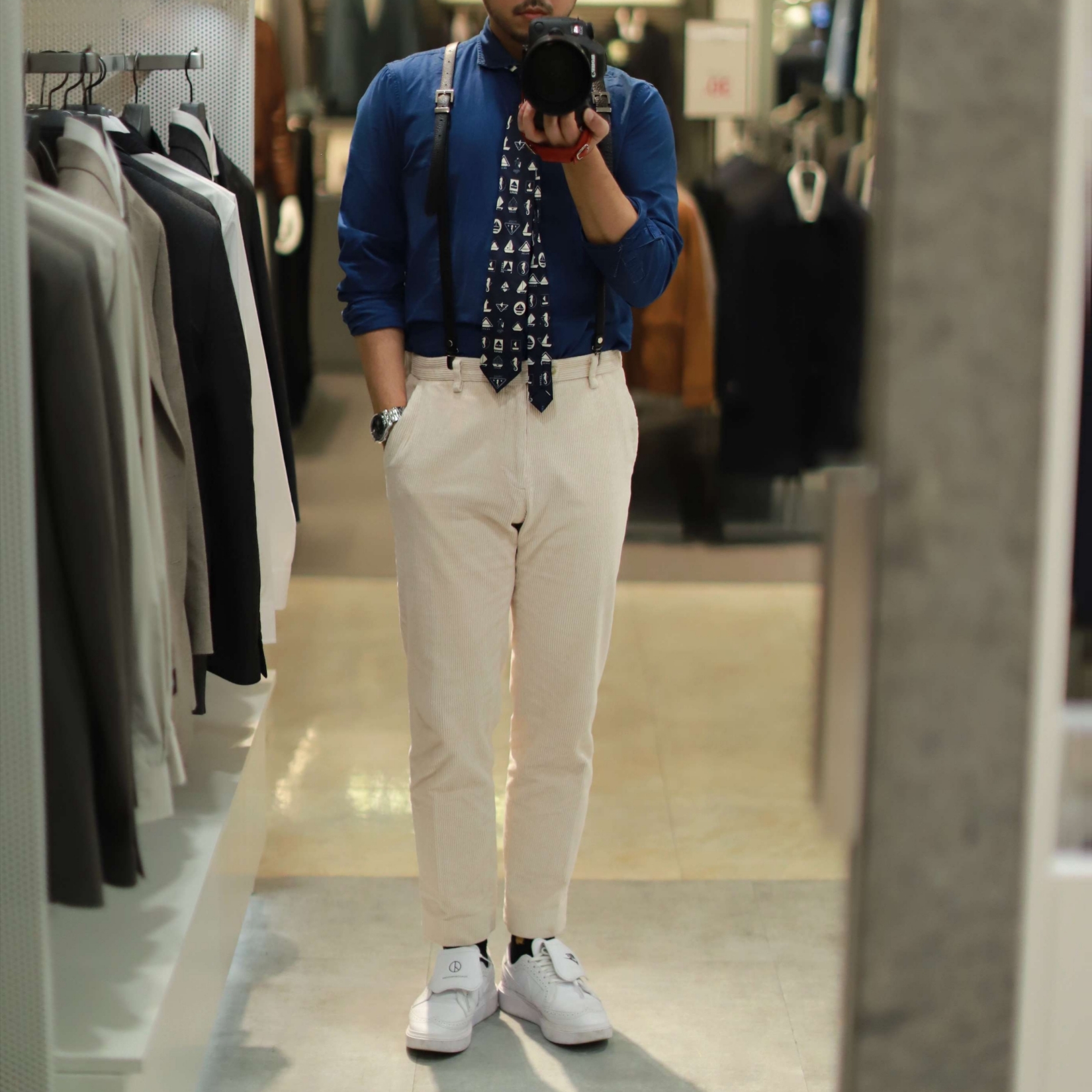 Nike x Peaceminusone Kwondo1 White 착용 스타일