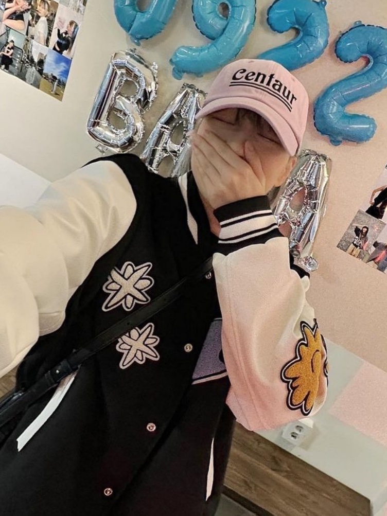 Nike NSW Authentics Varsity Jacket Black - Asia, Human Made x A$AP Rocky Human Testing Varsity Jacket Black 착용 스타일 - 3