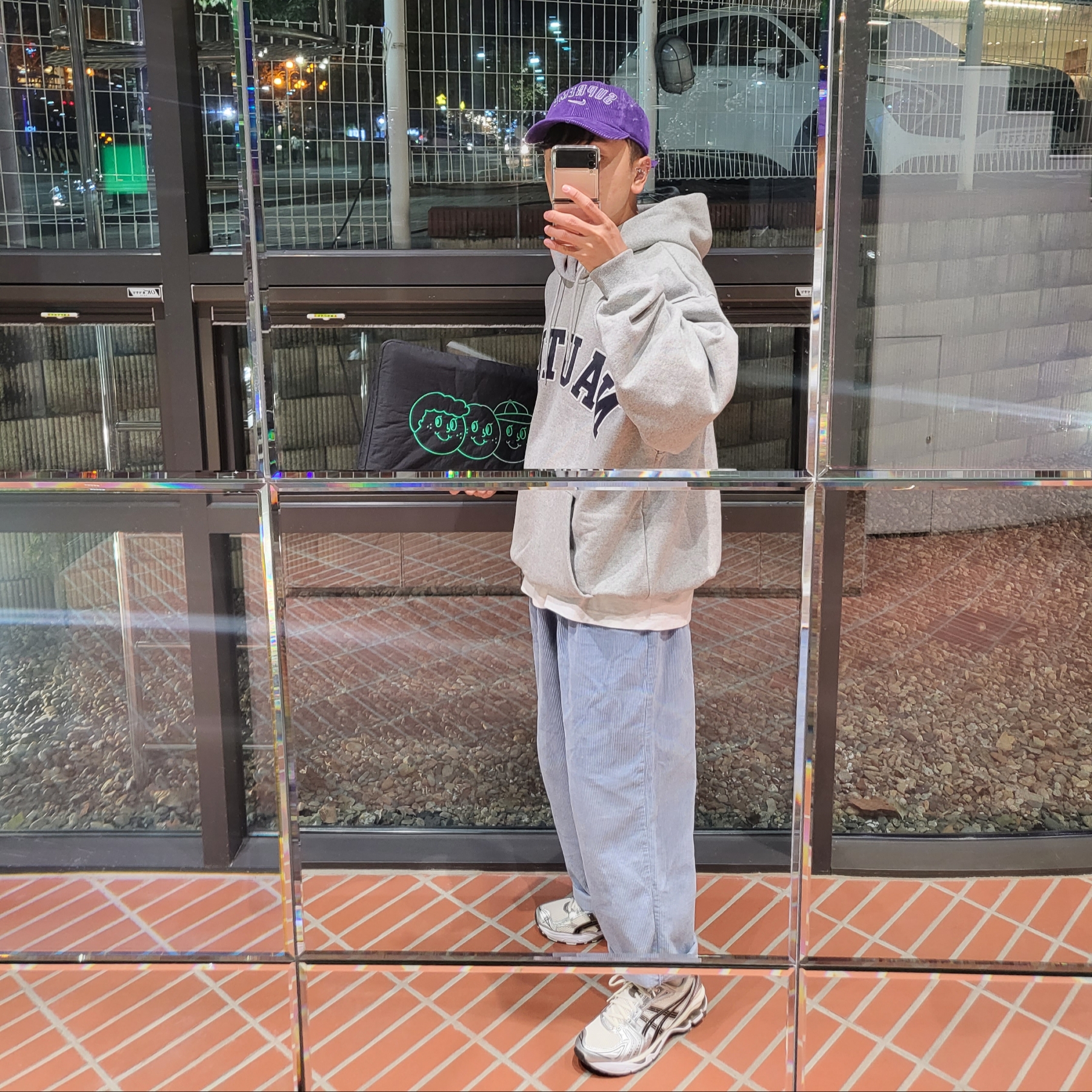 Supreme x Nike Arc Corduroy 6-Panel Purple - 22SS, New Balance 993 Made in USA Grey - D Standard 착용 스타일 - 5