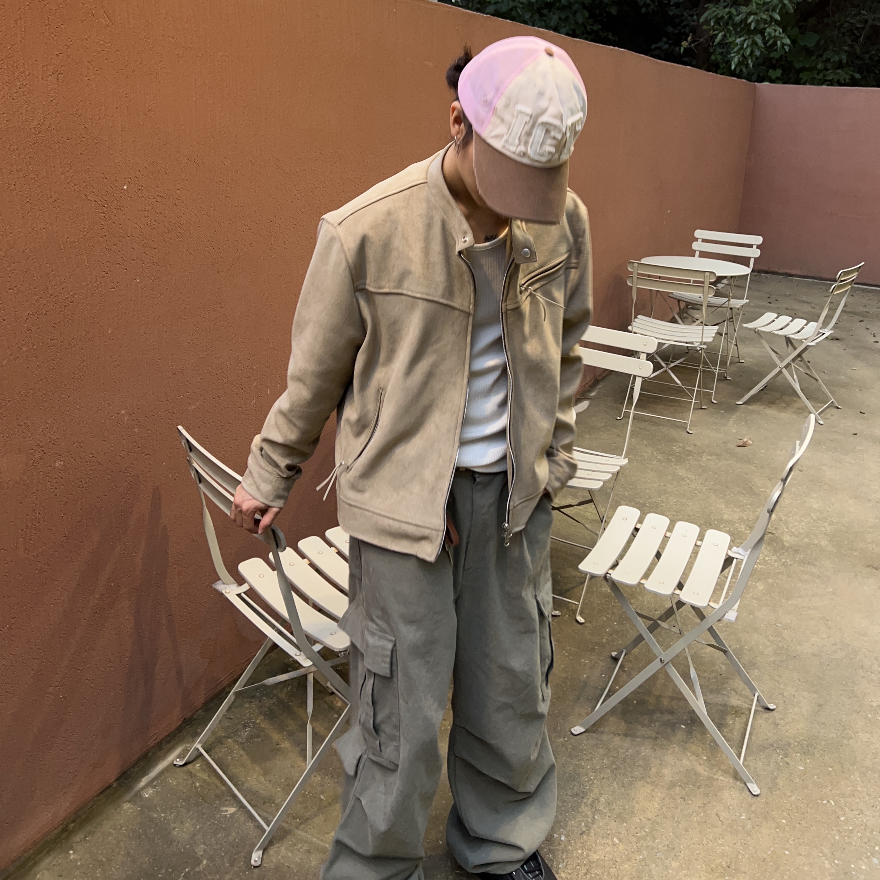Icyto I.C.T Trucker Cap Ivory Brown, Nike x Drake Nocta Hot Step Air Terra Triple Black 착용 스타일 - 3