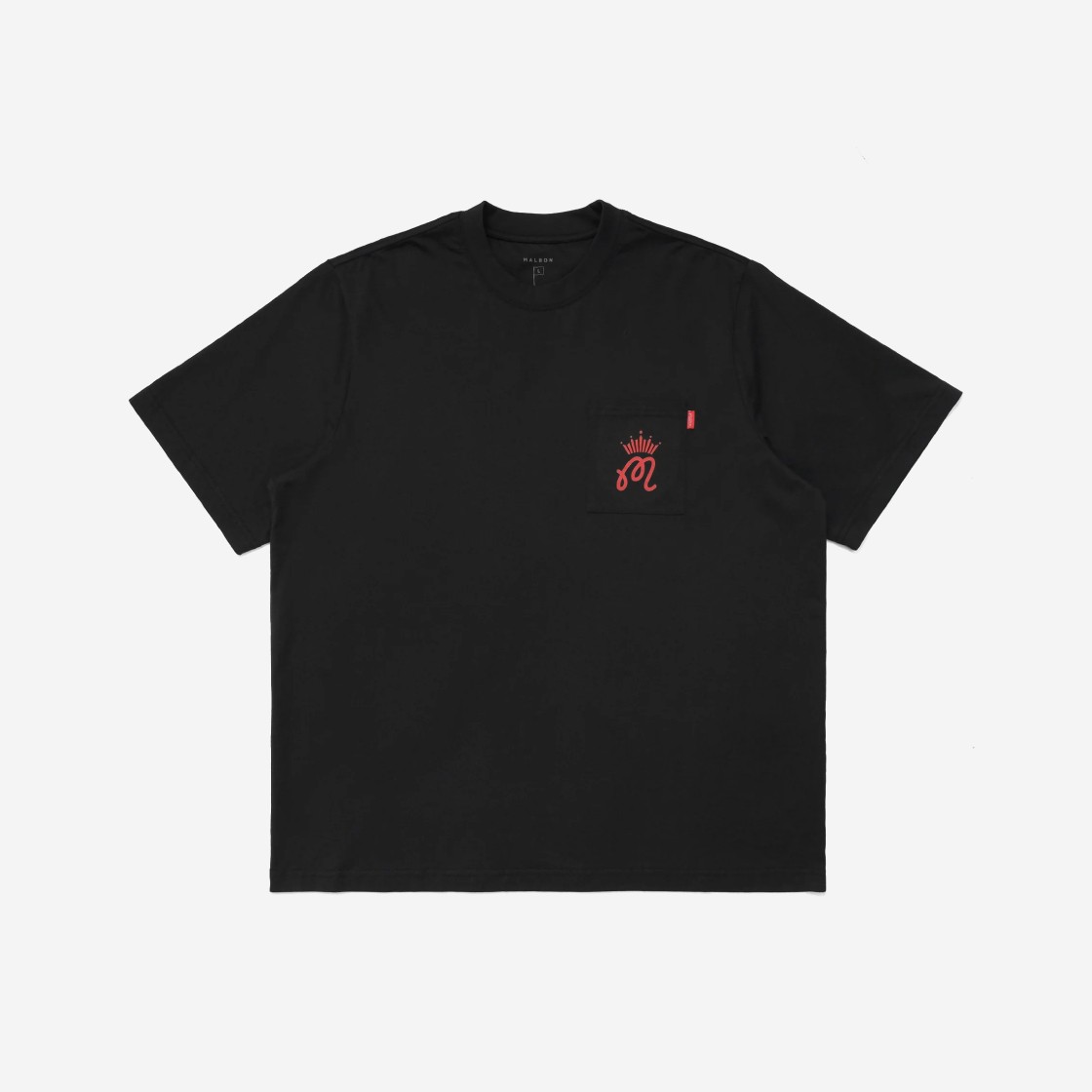 Malbon x Budweiser Classic Pocket T-Shirt Black 상세 이미지 1