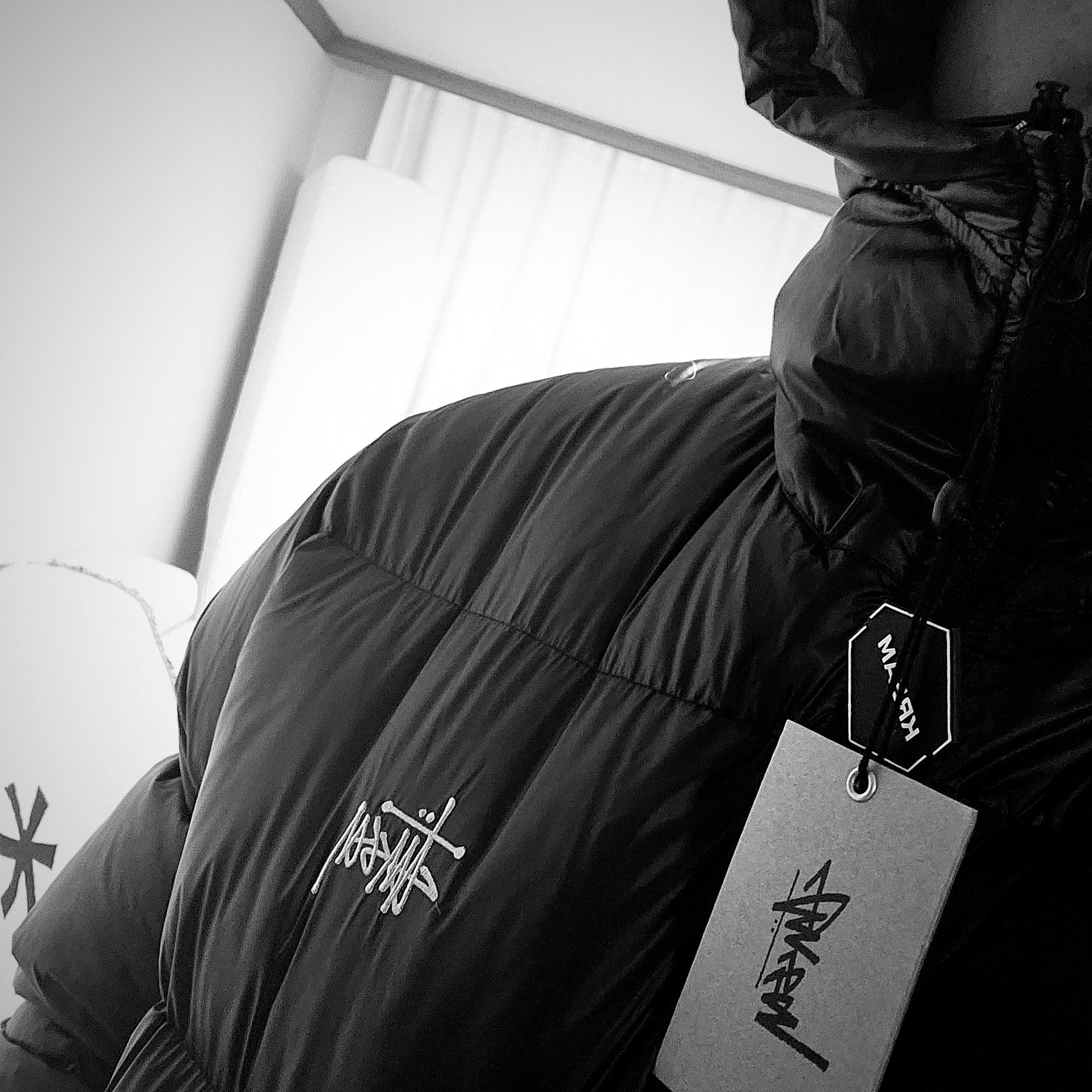Stussy Down Parka Micro Ripstop Phantom Black 착용 스타일