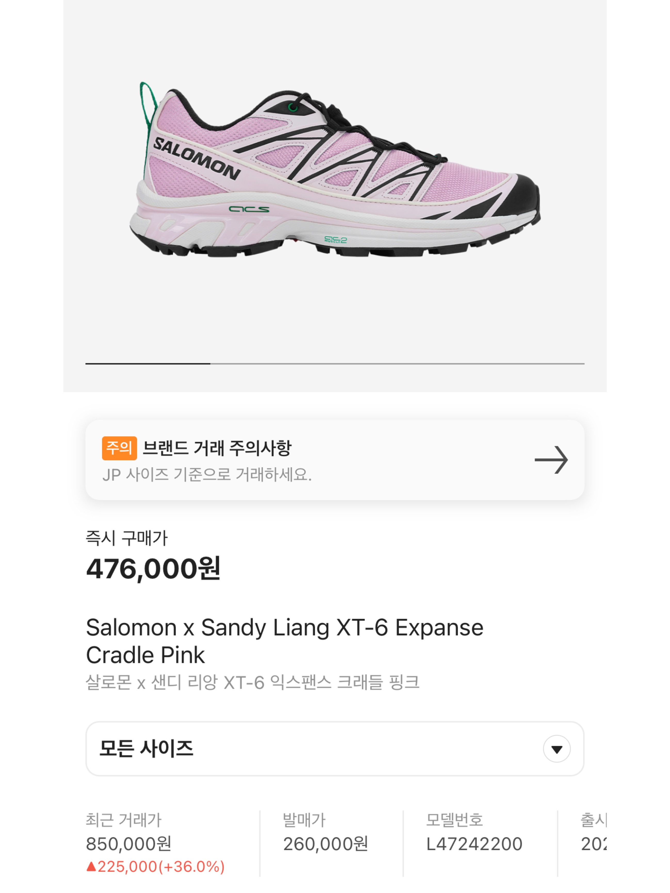 Salomon x Sandy Liang XT-6 Expanse Cradle Pink, Salomon ACS + White Silver 착용 스타일 - 6