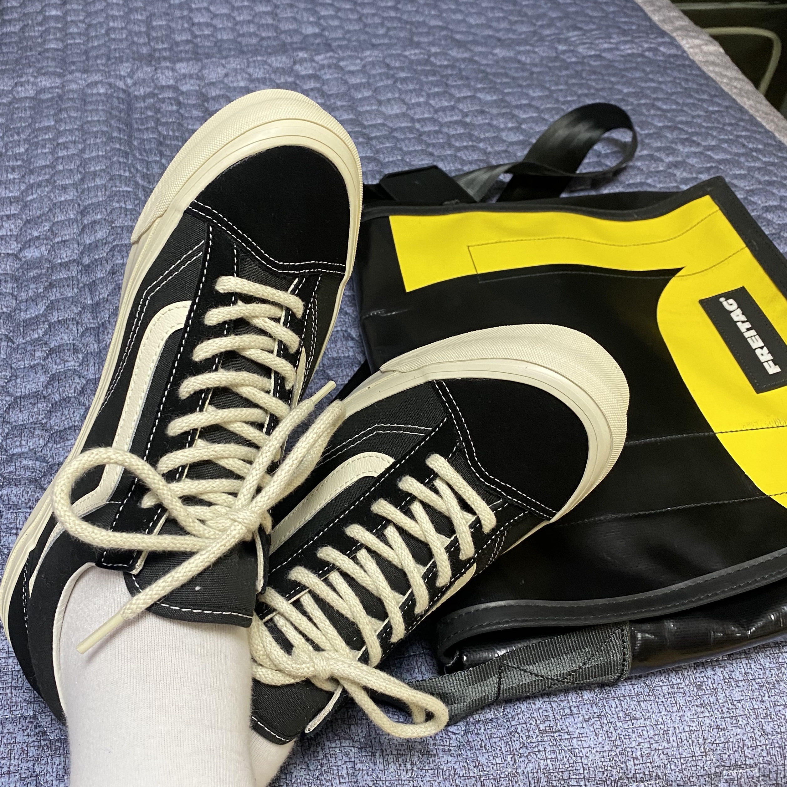 Vans Vault x Worksout OG Style 36 LX Black White Aspa 착용 스타일 - 2