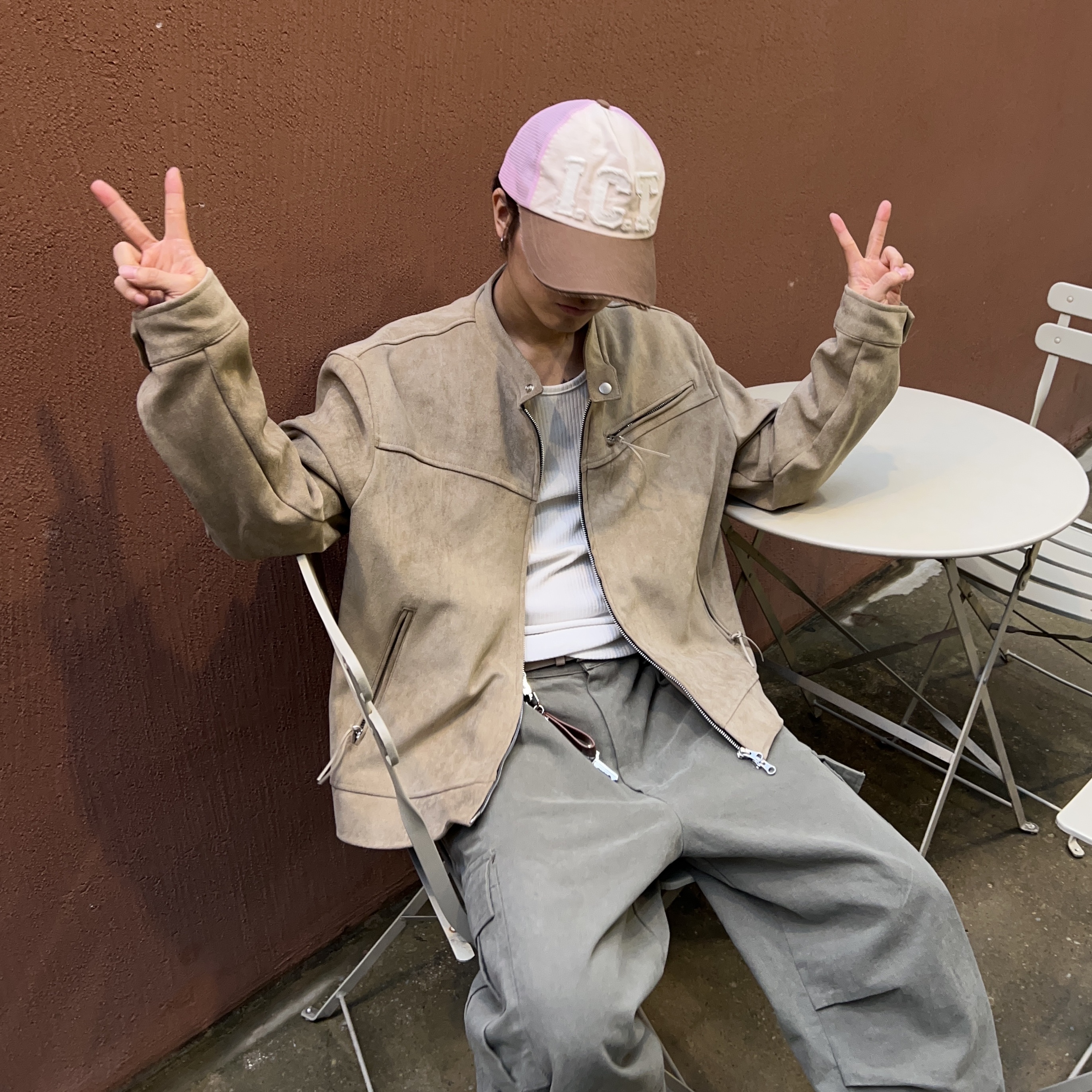 Icyto I.C.T Trucker Cap Ivory Brown, Nike x Drake Nocta Hot Step Air Terra Triple Black 착용 스타일 - 1