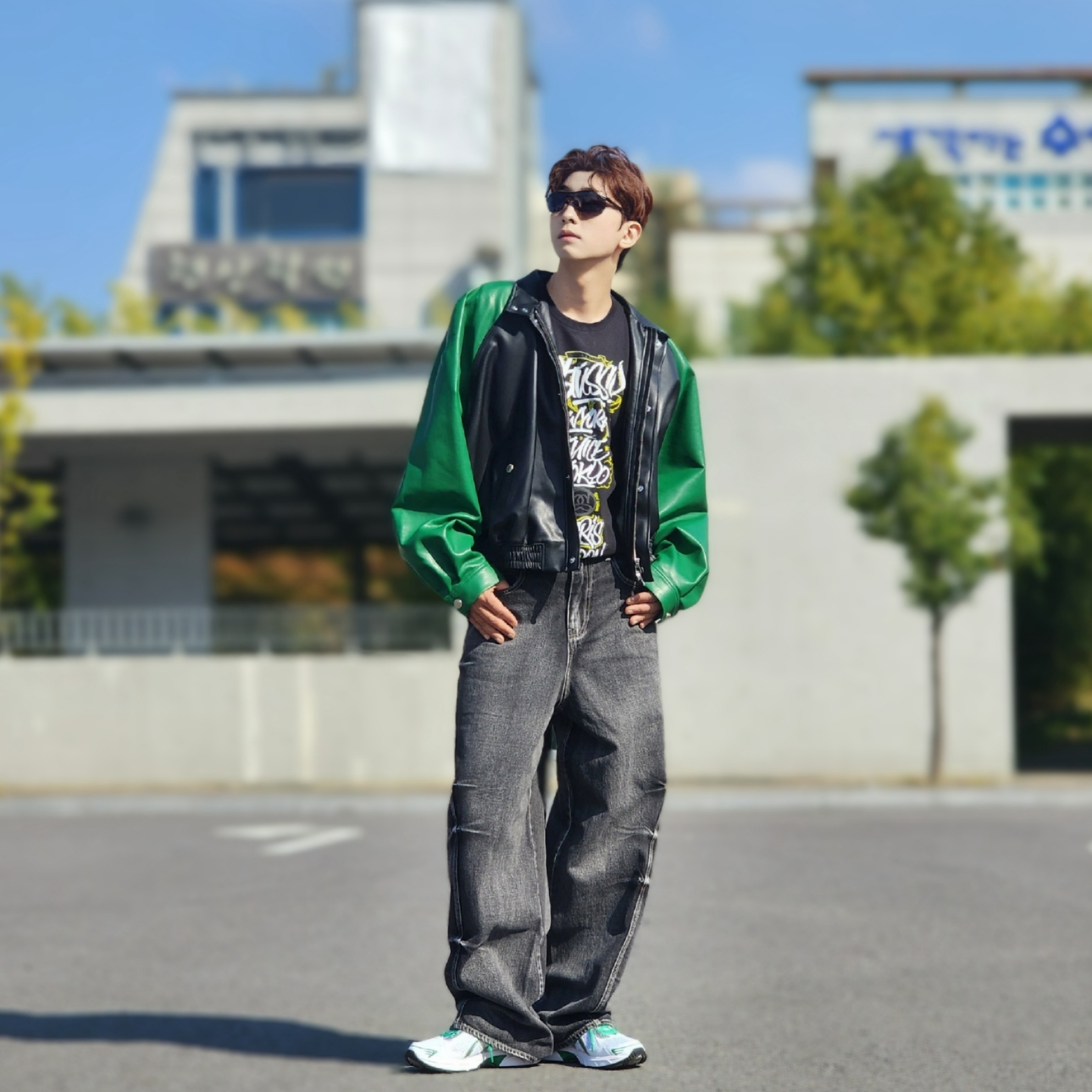 Stussy x Born X Raised Handstyles T-Shirt Black, Asics Gel-1130 White Pure Silver - Folder Exclusive 착용 스타일 - 1