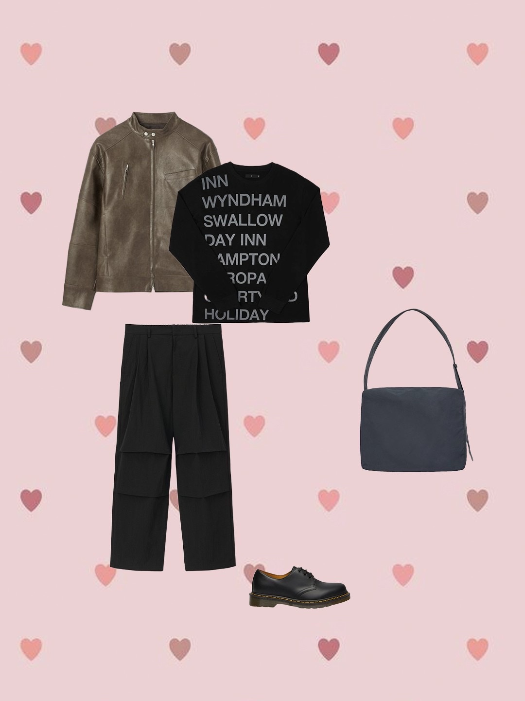 [KREAM 단독] Safarispot Highway Inn LS T-Shirt Black White, Telfar x UGG Small Shopping Bag Chestnut 착용 스타일 - 2