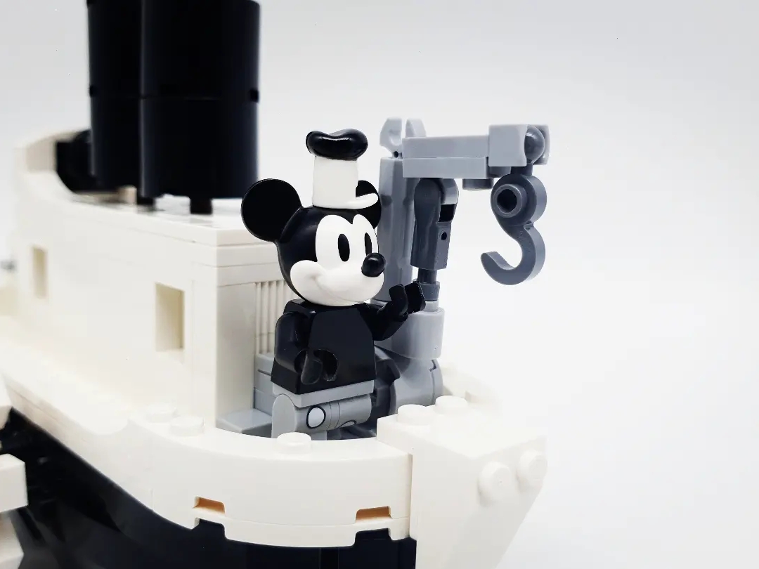 Lego Disney Mini Steamboat Willie 착용 스타일 - 3