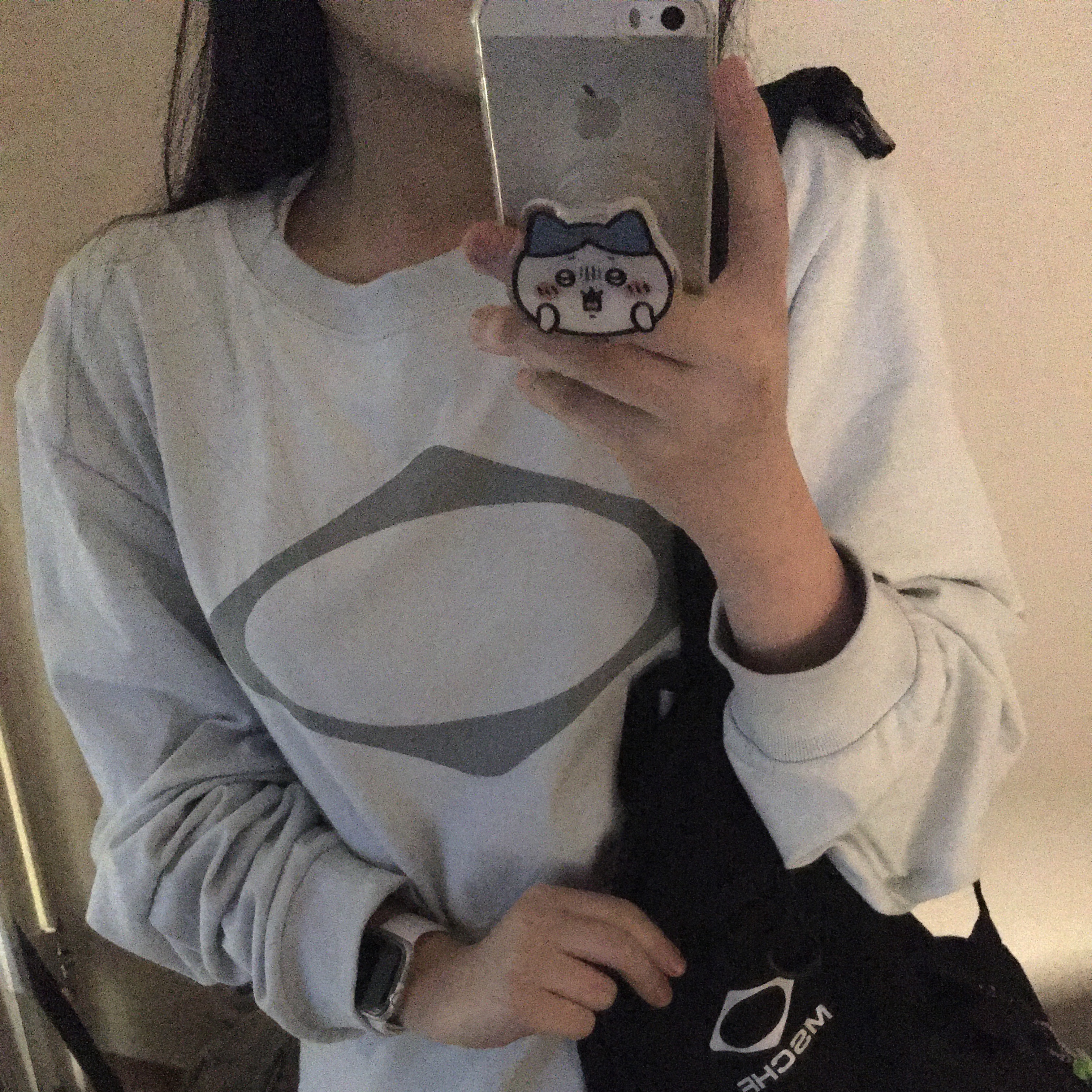 Mischief Rhombus Long Sleeve Sky Blue, Mischief Rhombus Backpack Black 착용 스타일 - 2