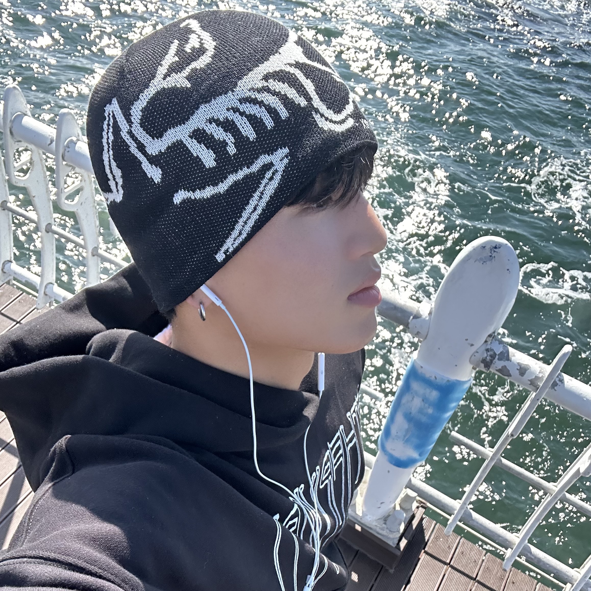 Arc'teryx Bird Head Toque Orca 착용 스타일 - 1