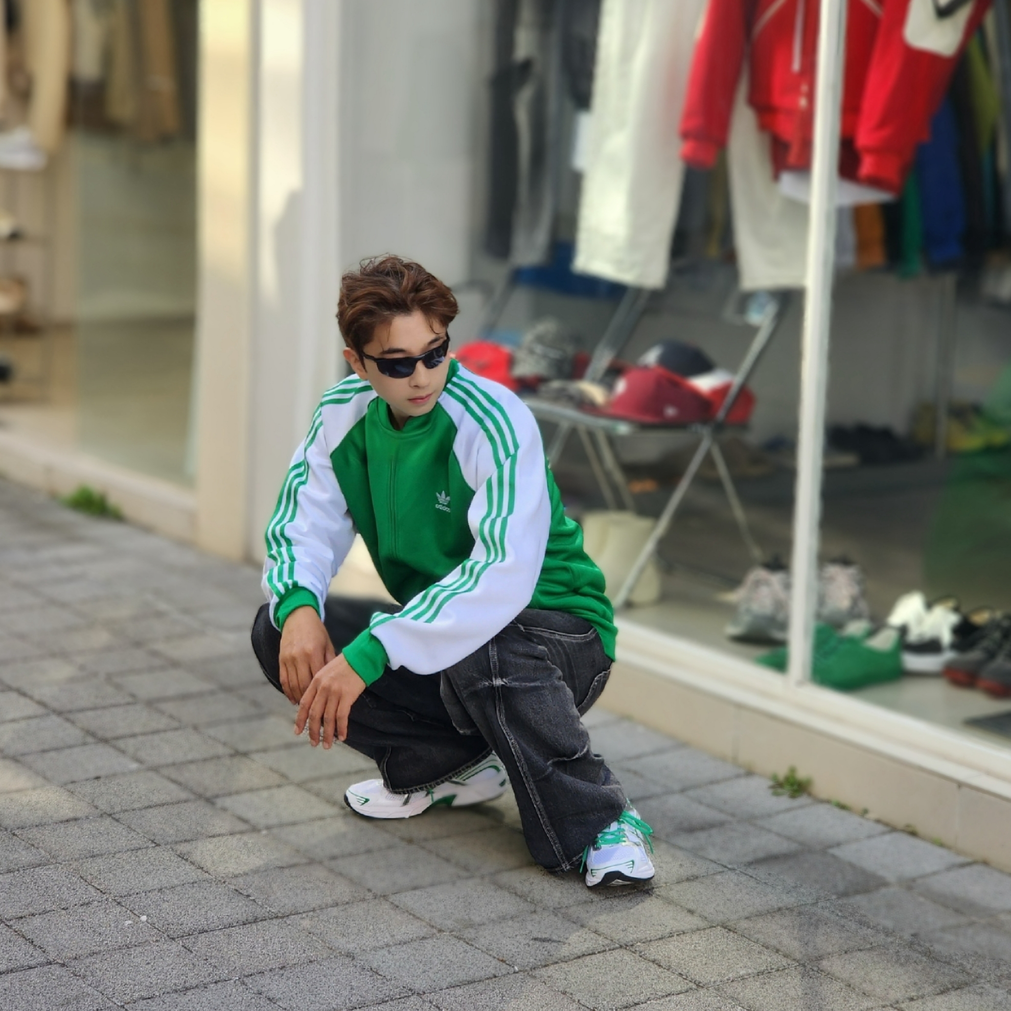 Stussy x Born X Raised Handstyles T-Shirt Black, Asics Gel-1130 White Pure Silver - Folder Exclusive 착용 스타일 - 4