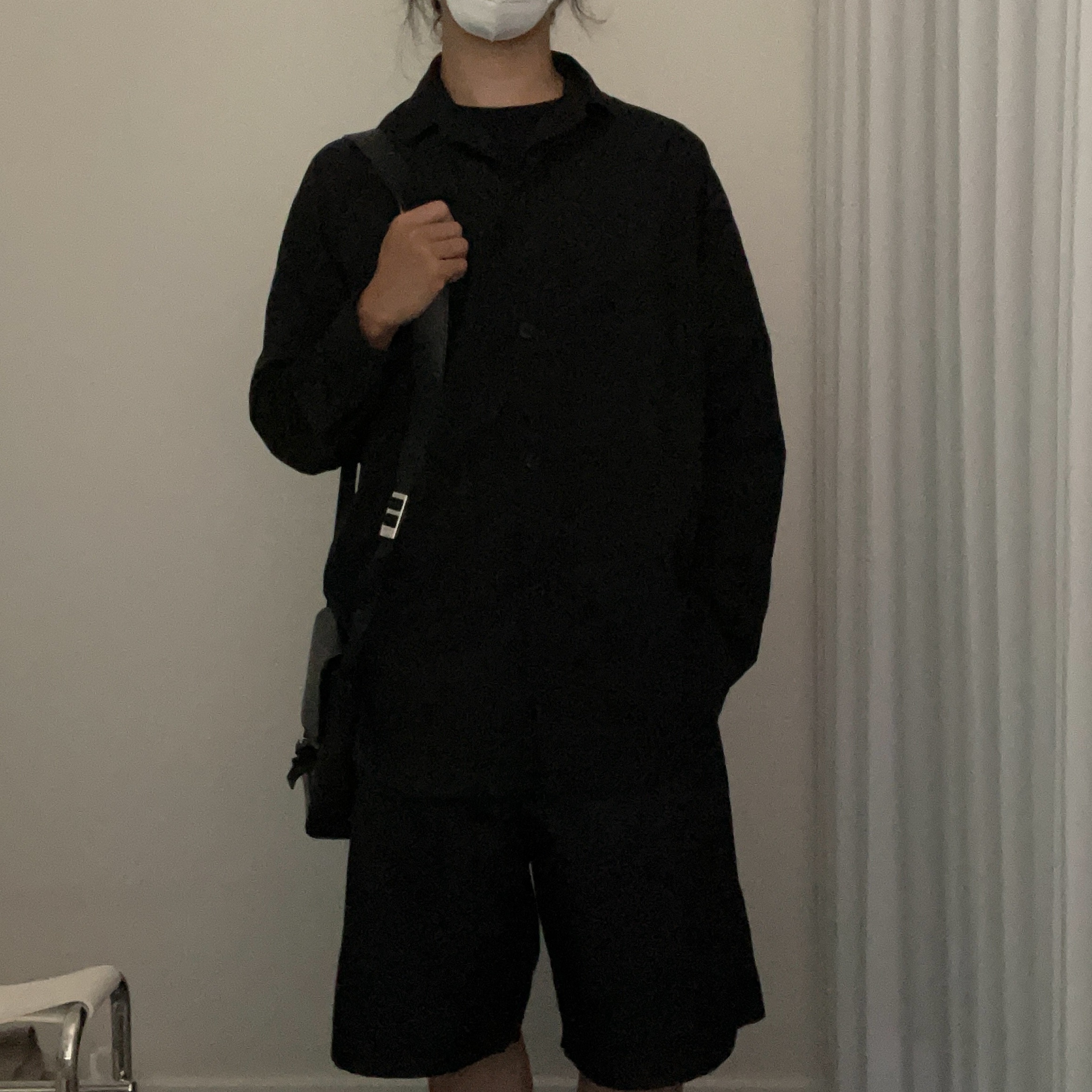 Prada Re-Nylon Bermuda Shorts Black 착용 스타일