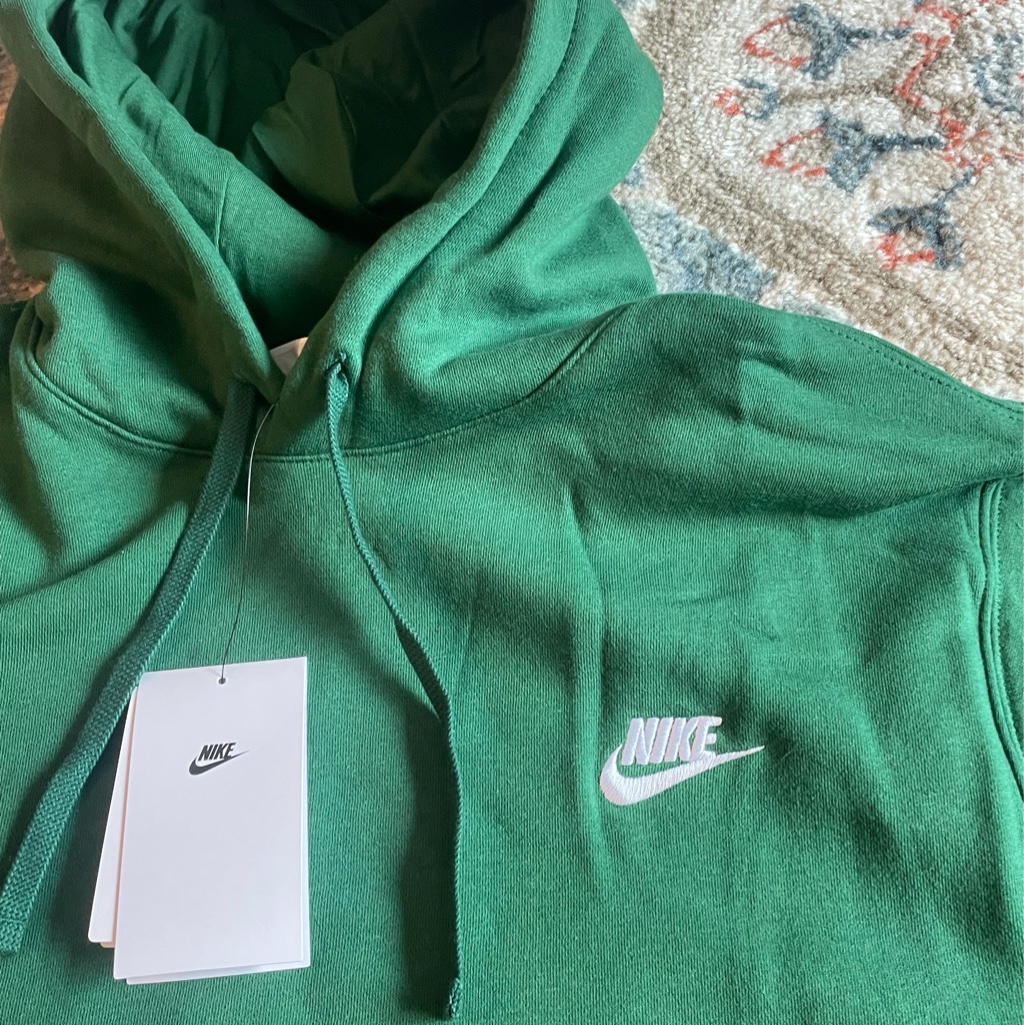 Nike NSW Club Fleece Pullover Hoodie Gorge Green - Asia 착용 스타일 - 2