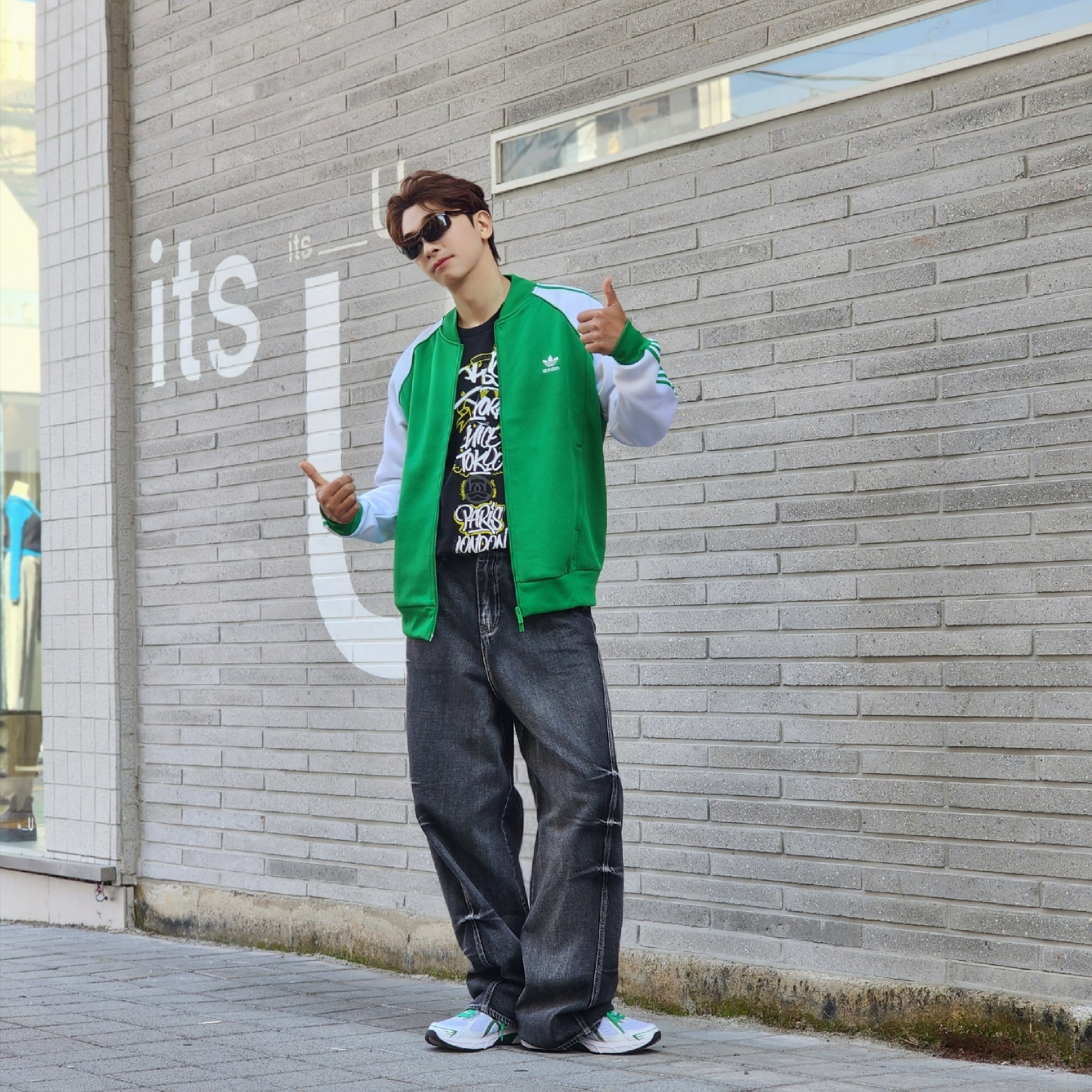 Stussy x Born X Raised Handstyles T-Shirt Black, Asics Gel-1130 White Pure Silver - Folder Exclusive 착용 스타일 - 7