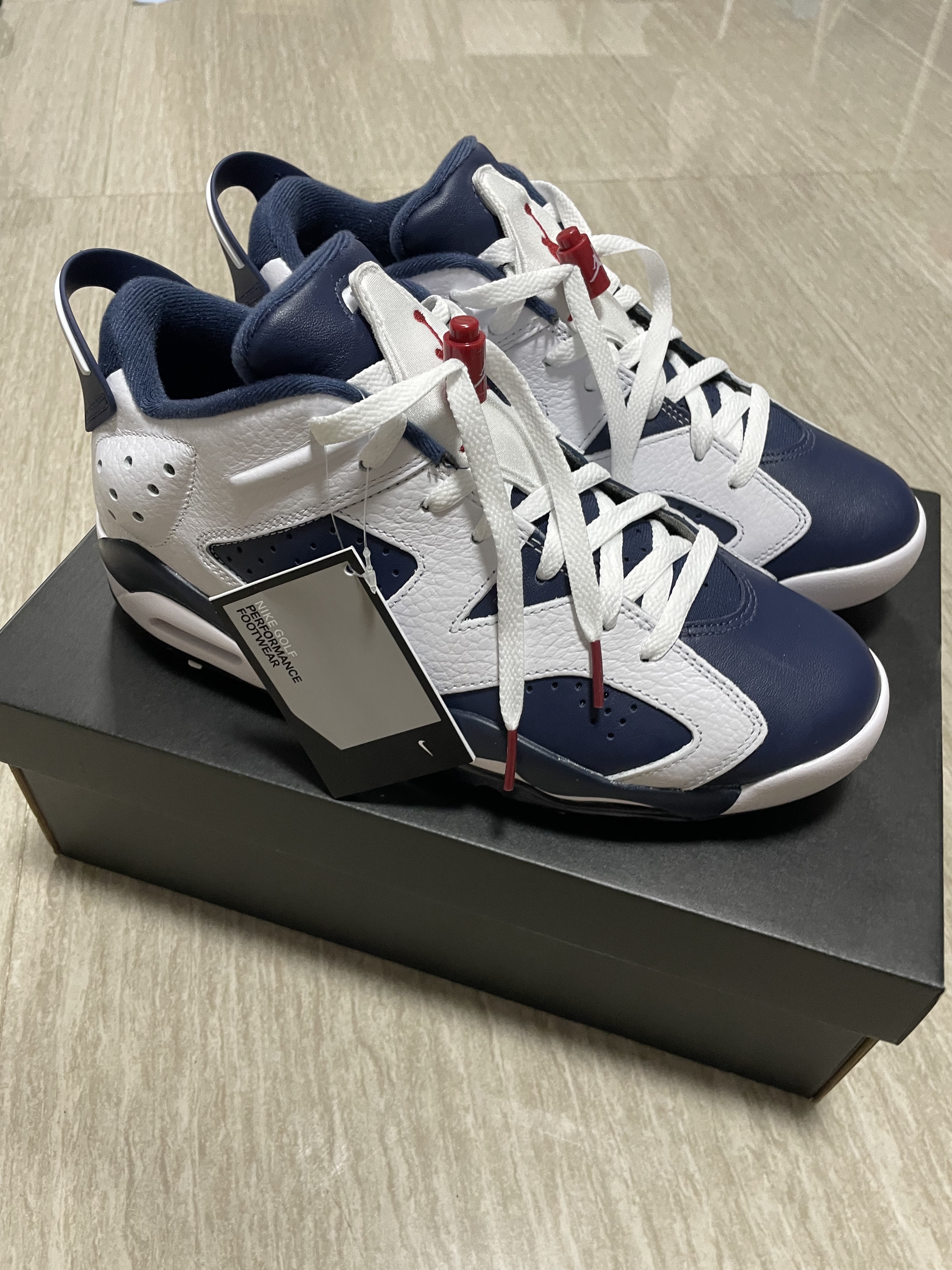 Jordan 6 Retro Low Golf White Infrared 23 착용 스타일 - 2