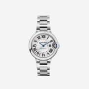 Cartier Ballon Bleu Watch 33 Automatic Steel Bracelet Steel