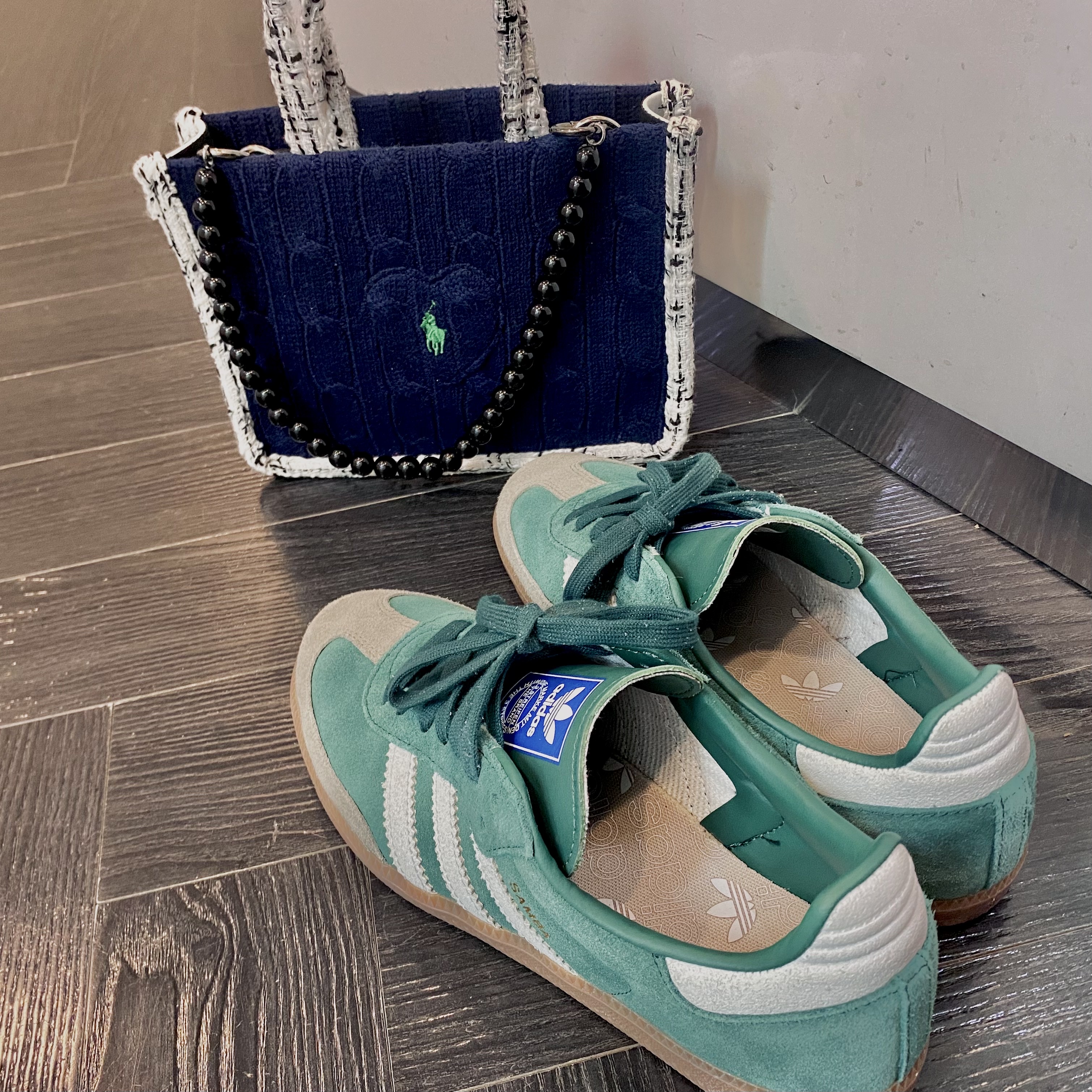 Adidas Samba OG Collegiate Green Gum 착용 스타일