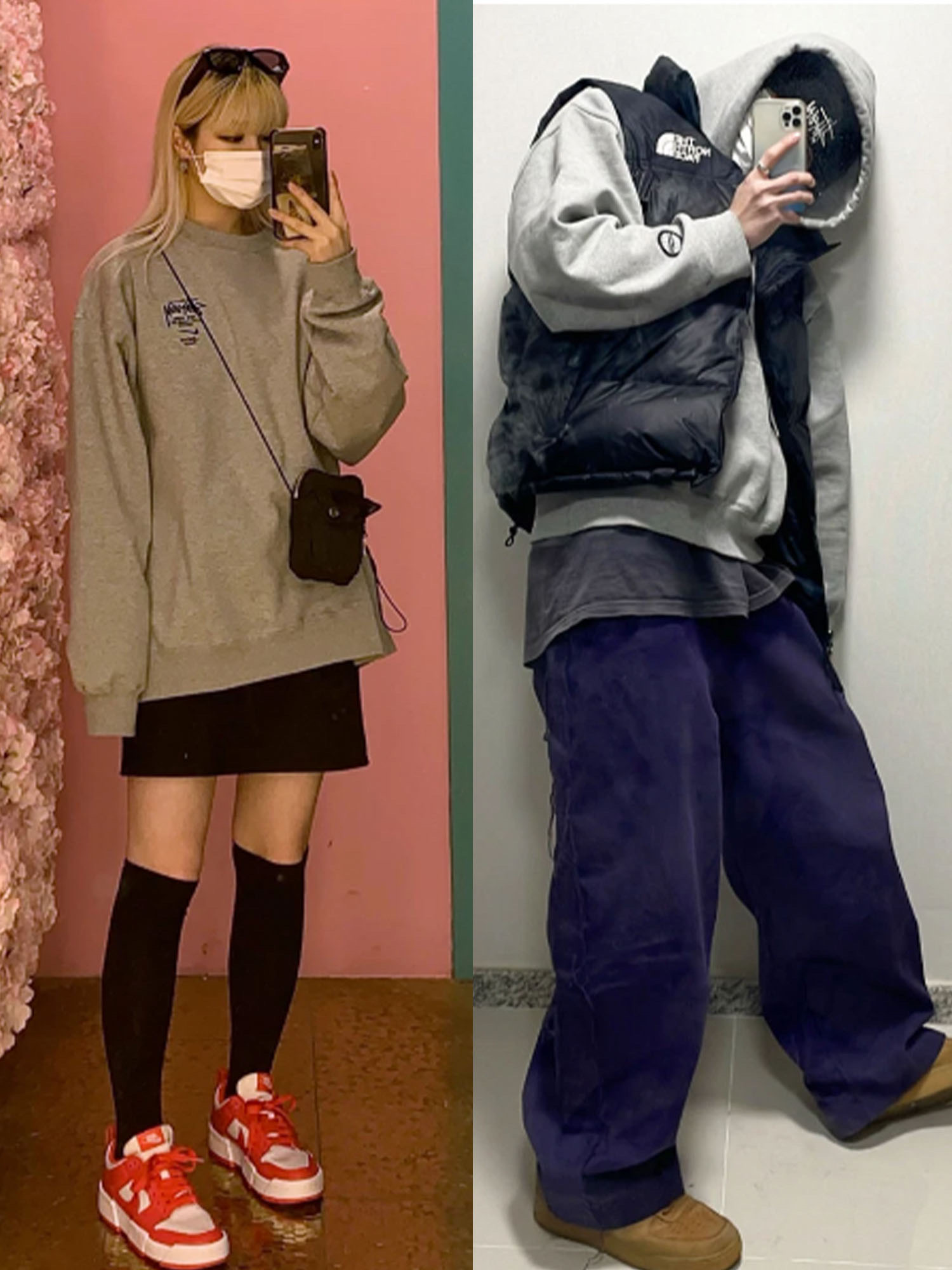 Apple AirPods Max Lightning Silver (Korean Ver.), Nike x Stussy NRG ZR Fleece Crewneck Heather Grey - Asia 착용 스타일 - 2