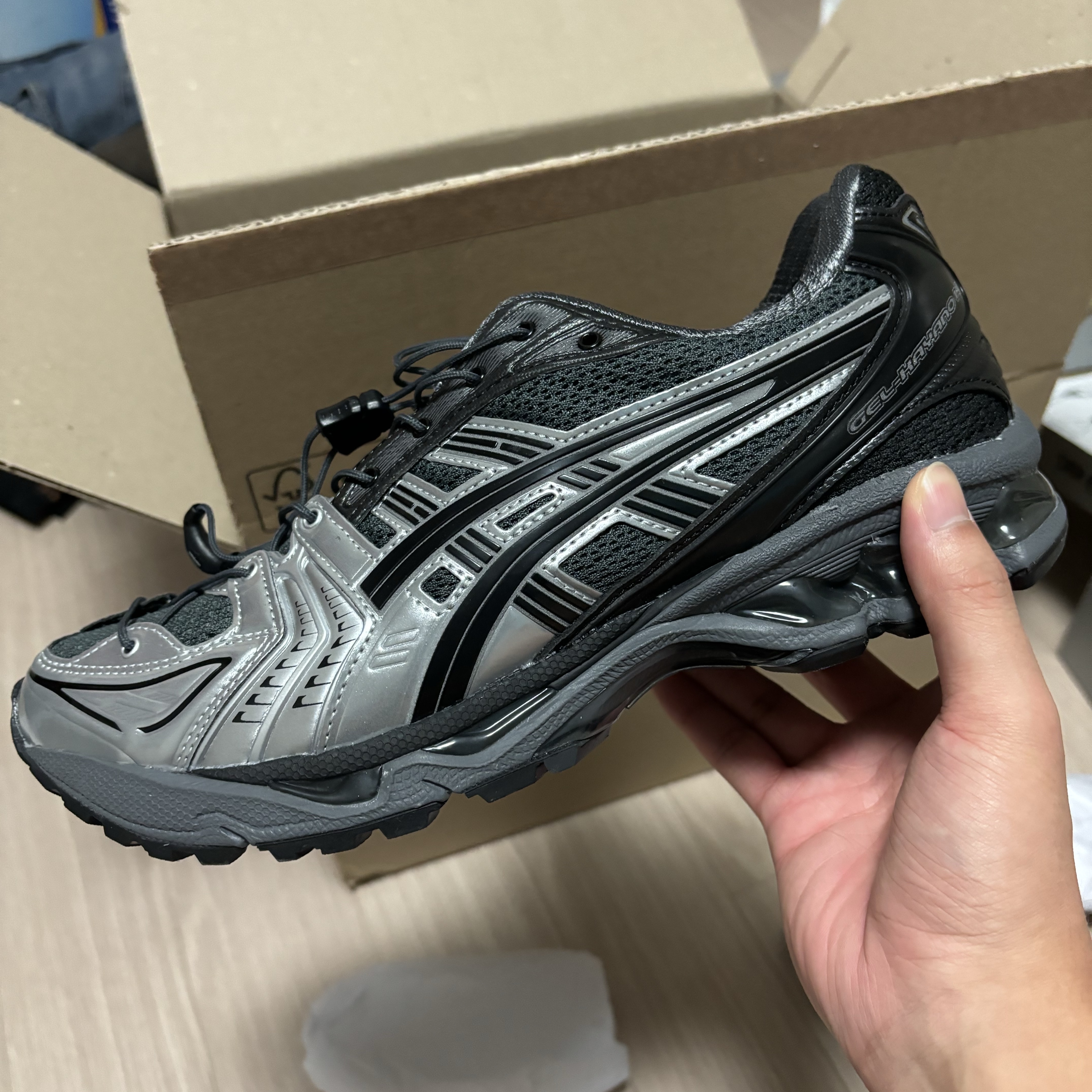 Asics x Unaffected Gel-Kayano 14 Silver Moon 착용 스타일
