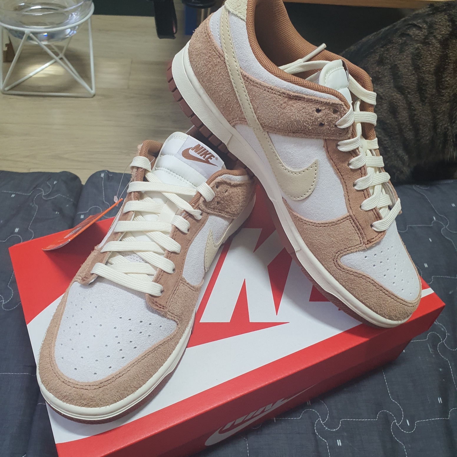 Nike Dunk Low Pro Premium Medium Curry 착용 스타일 - 1