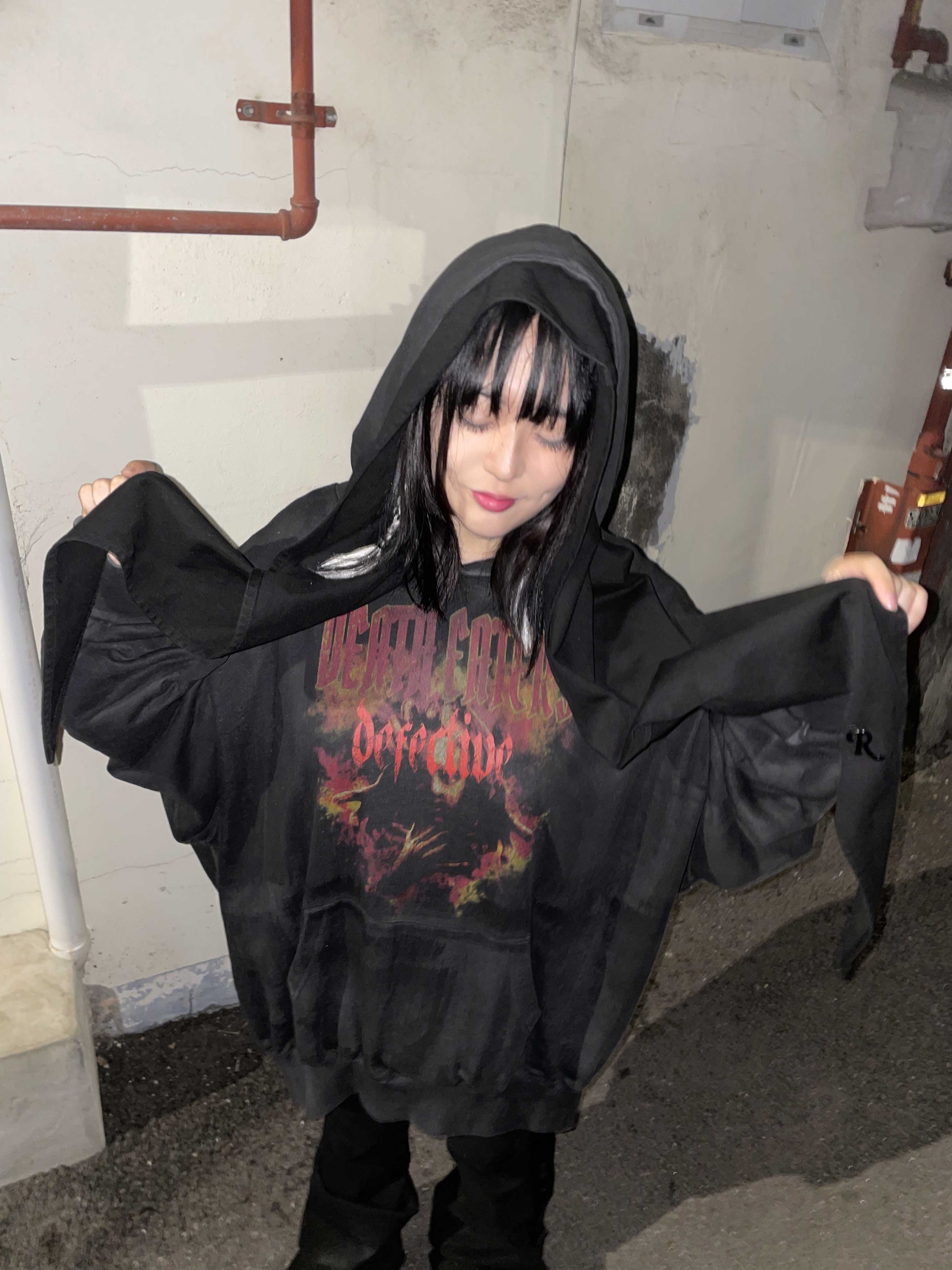 Undermycar Death Eaters Oversized Hoodie Fiesta - 23FW 착용 스타일 - 2