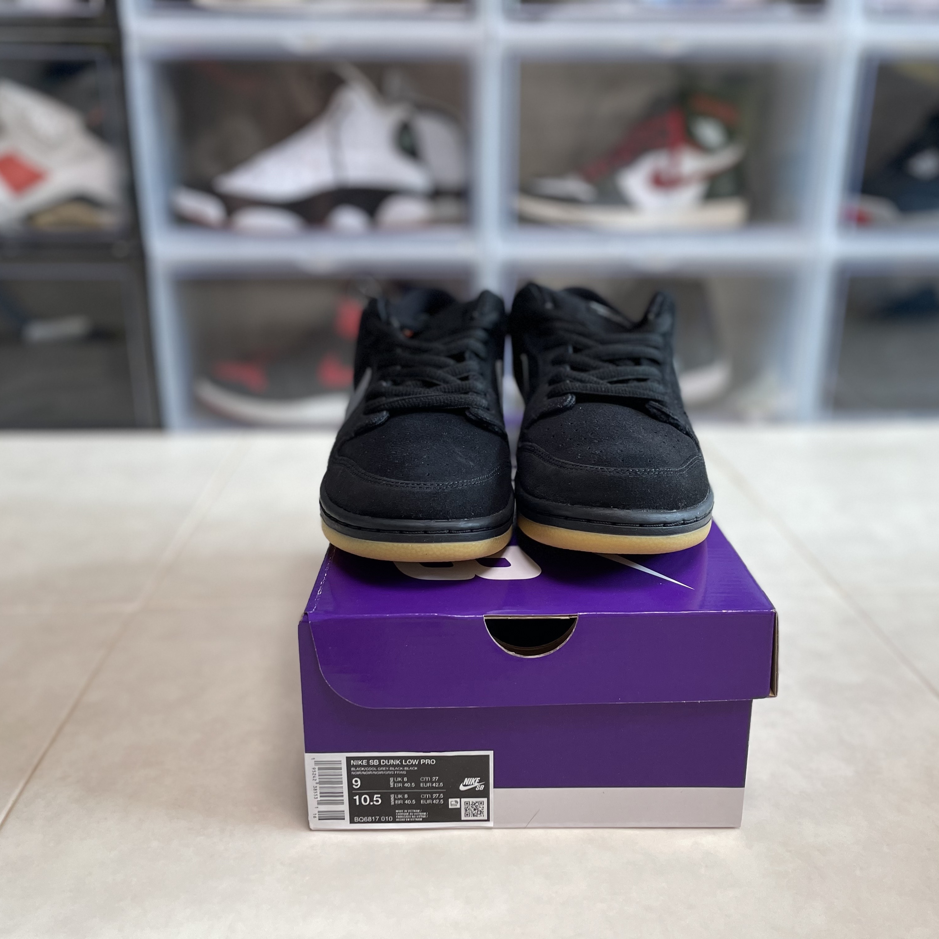 Nike SB Dunk Low Pro Black Cool Grey 착용 스타일 - 2
