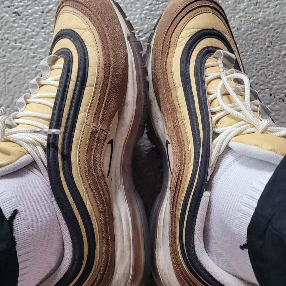 Nike ACG Dri-Fit UV Devastation Trail Shirt Dark Smoke Grey - Asia, Nike Air Max 97 Shipping Box Ale Brown 착용 스타일 - 4