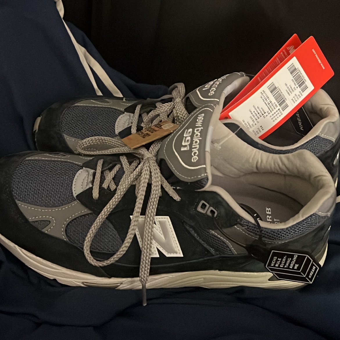 New Balance 991 Made in UK Navy 착용 스타일