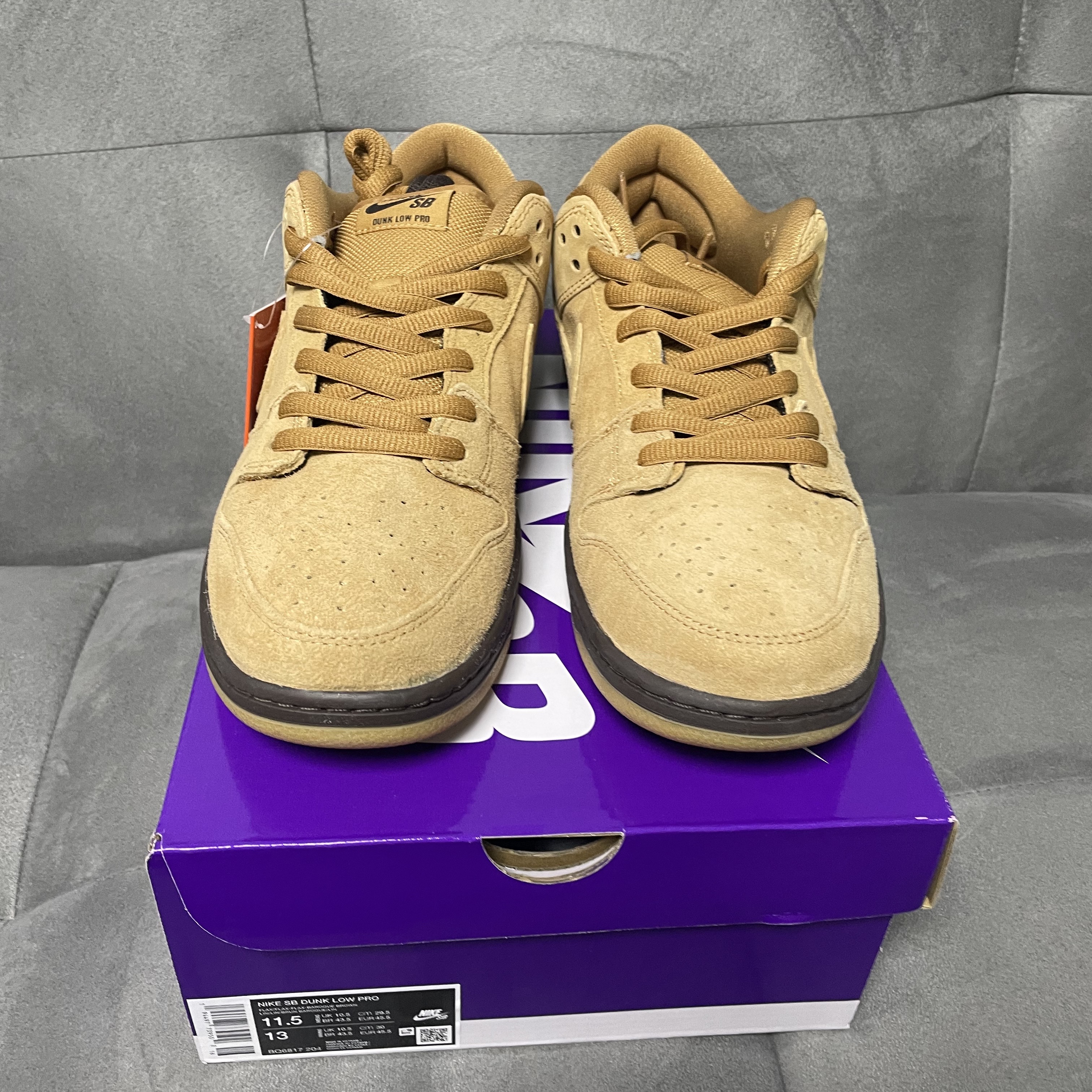 Nike SB Dunk Low Pro Wheat 2023 착용 스타일 - 2