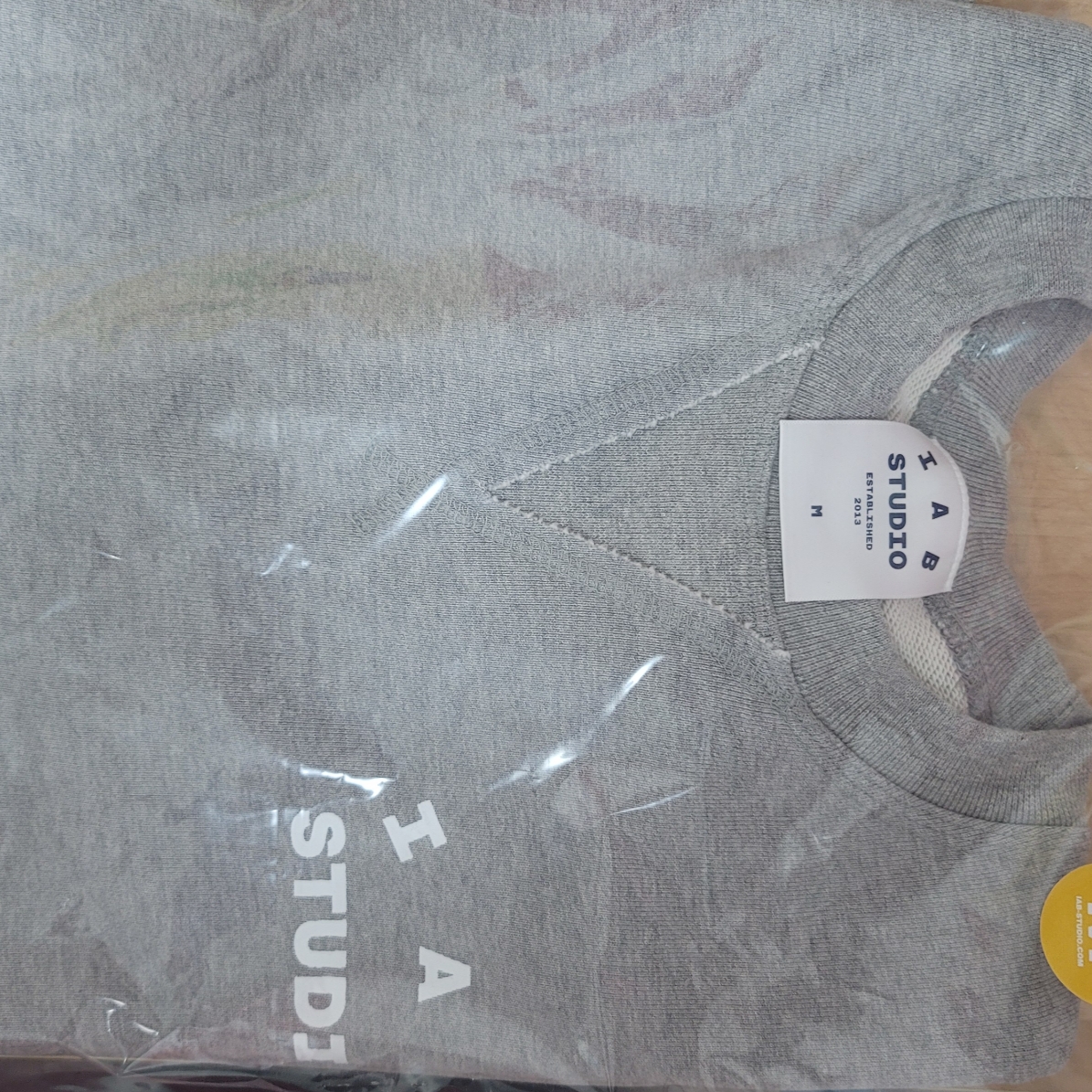 IAB Studio Heavy Short Sleeve Sweatshirt Gray - 23FW 착용 스타일