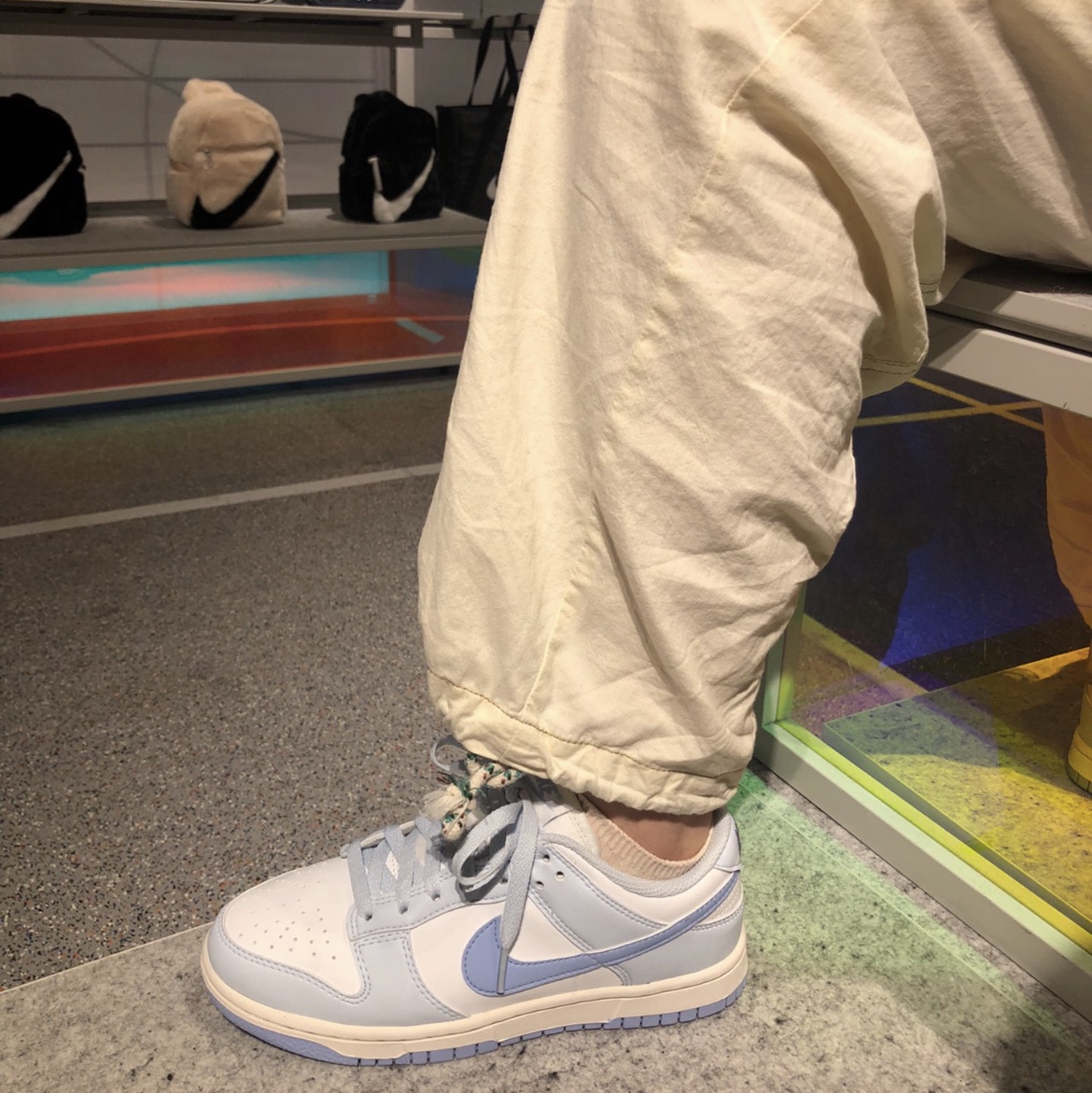 (W) Nike Dunk Low Next Nature Blue Tint 착용 스타일