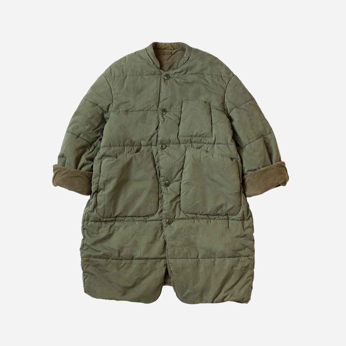 Kapital Ripstop Quilted Work Coat Khaki 상세 이미지 1