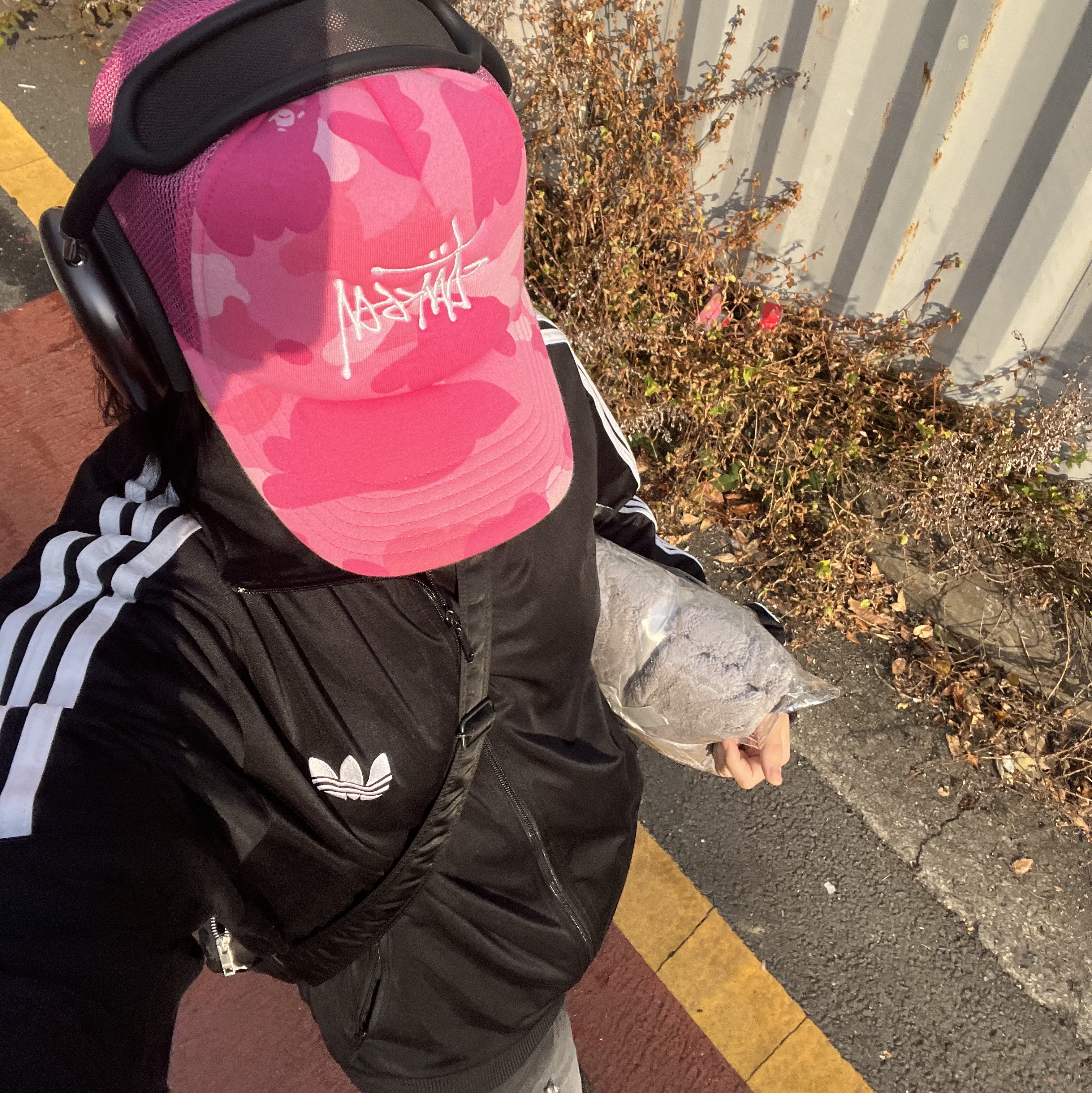 (W) Adidas Adicolor Classic Firebird Track Top Black - KR Sizing, Stussy x BAPE Trucker Cap Pink 착용 스타일